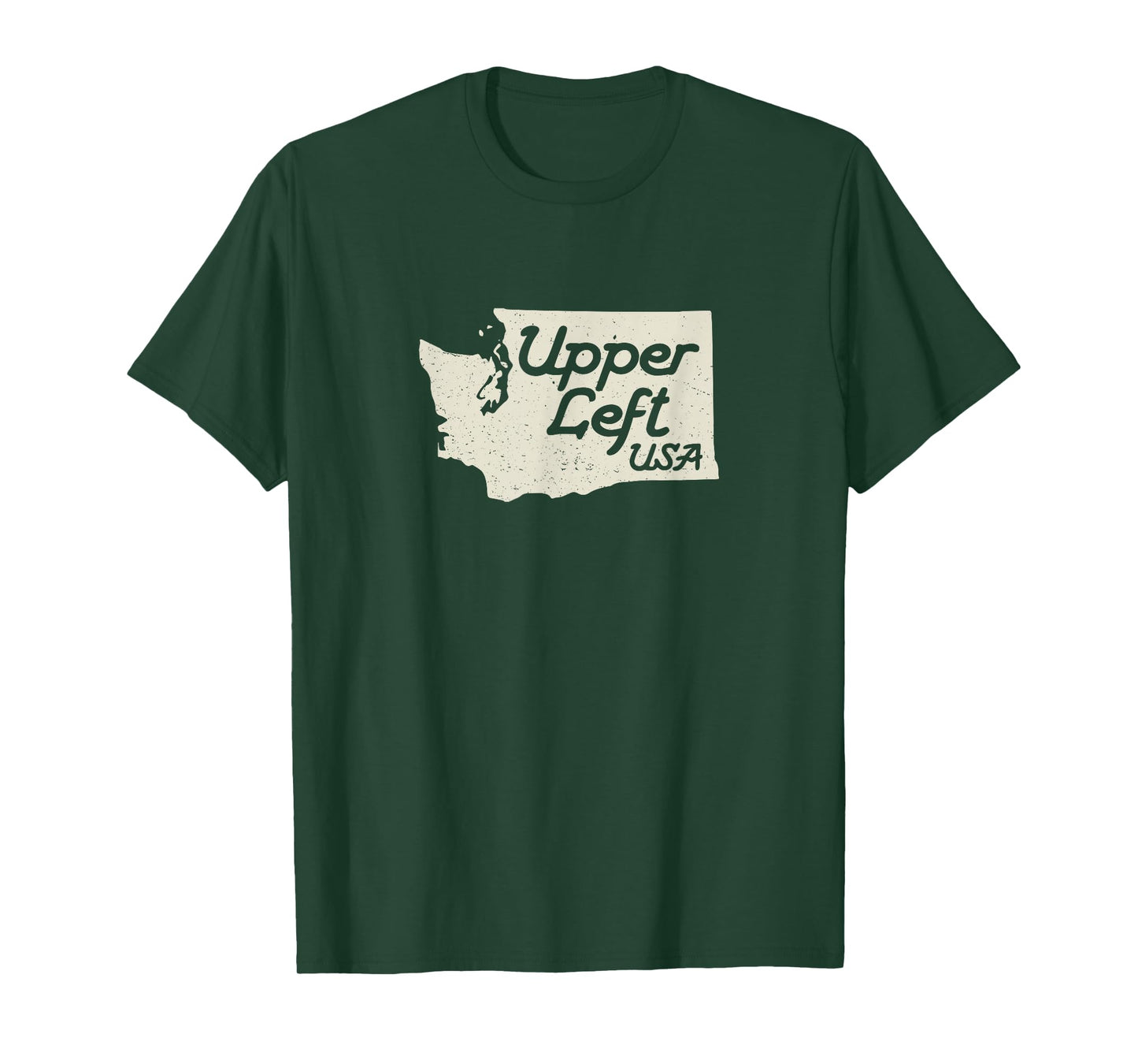Upper Left USA T Shirt PNW Pacific Northwest tee T-Shirt
