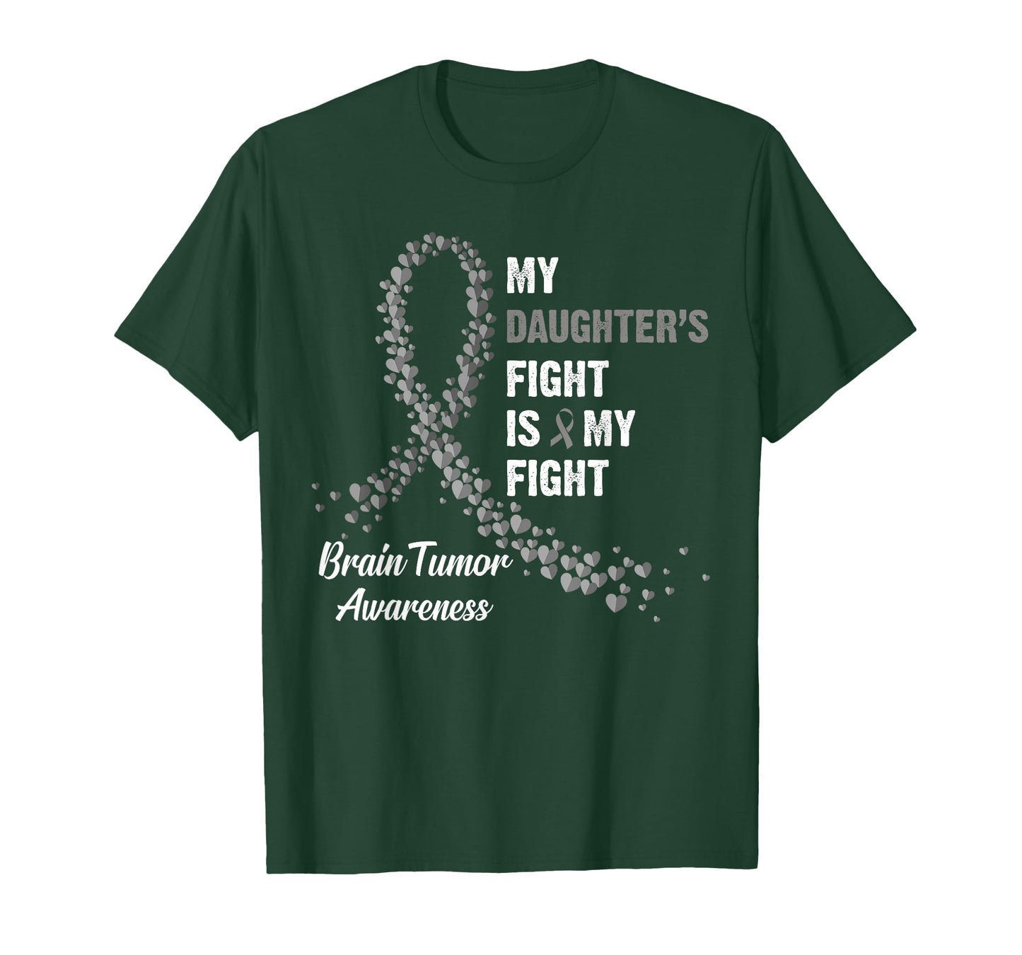 My Daughter's Fight My Fight Brain Tumor Awareness T-Shirt