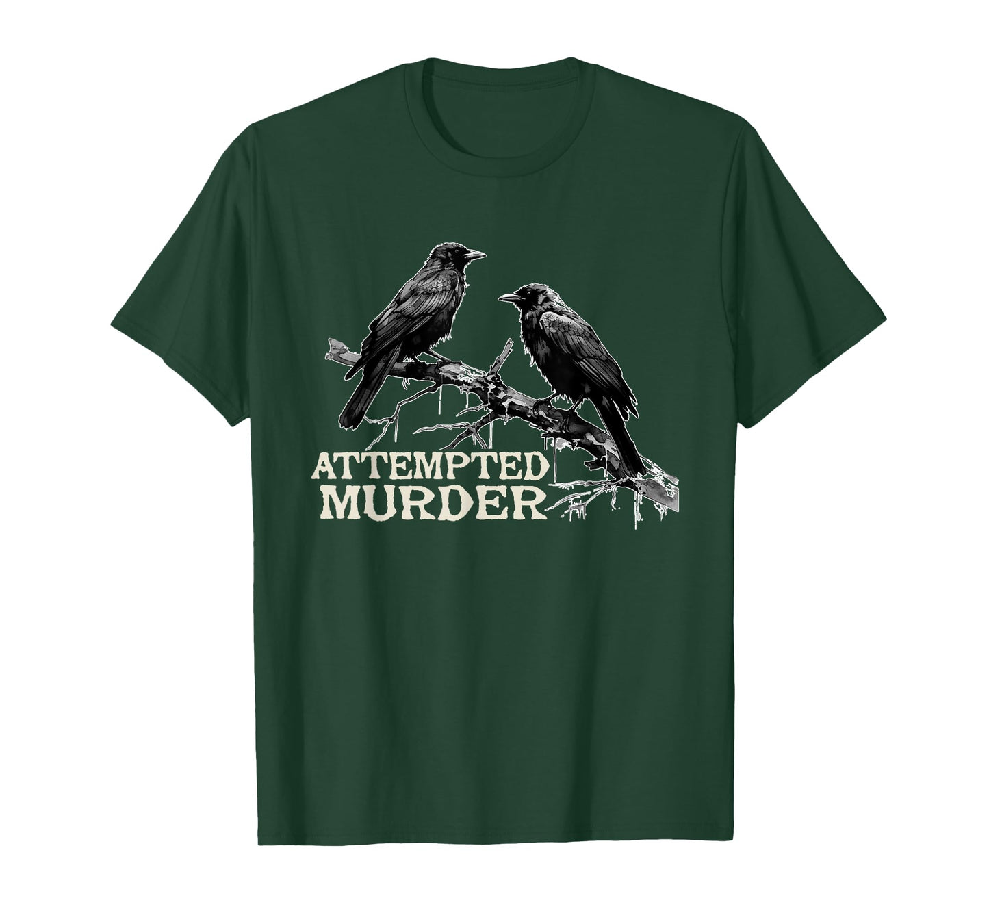 Funny Attempted Murder Crow T-Shirt