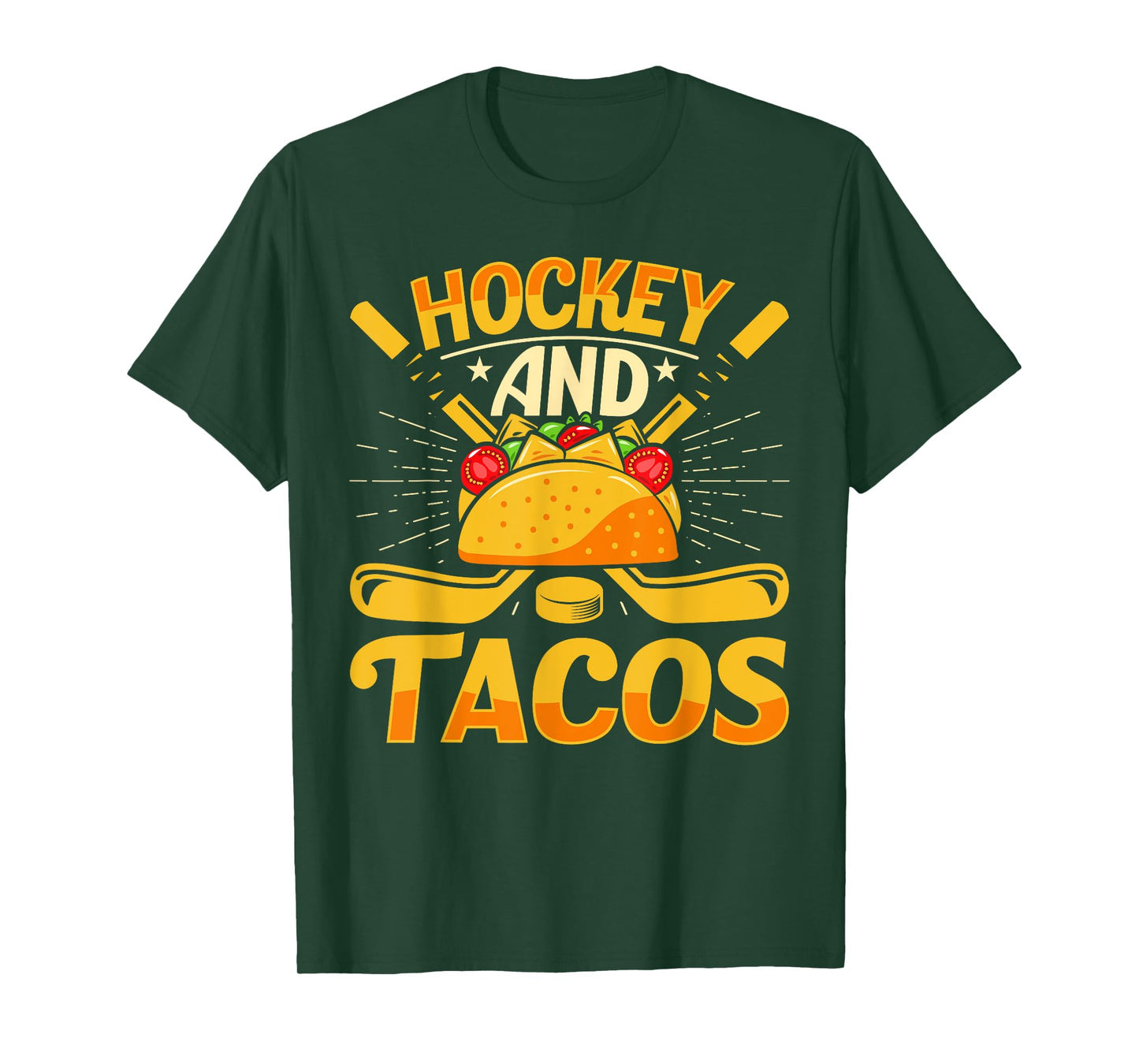 Hockey and Tacos Funny Ice Hockey Lover Youth Player Kids T-Shirt