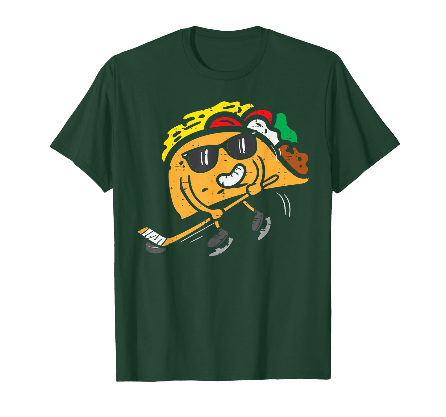 Taco Ice Hockey Cinco De Mayo Mexican Fiesta Boys Men Kids T-Shirt