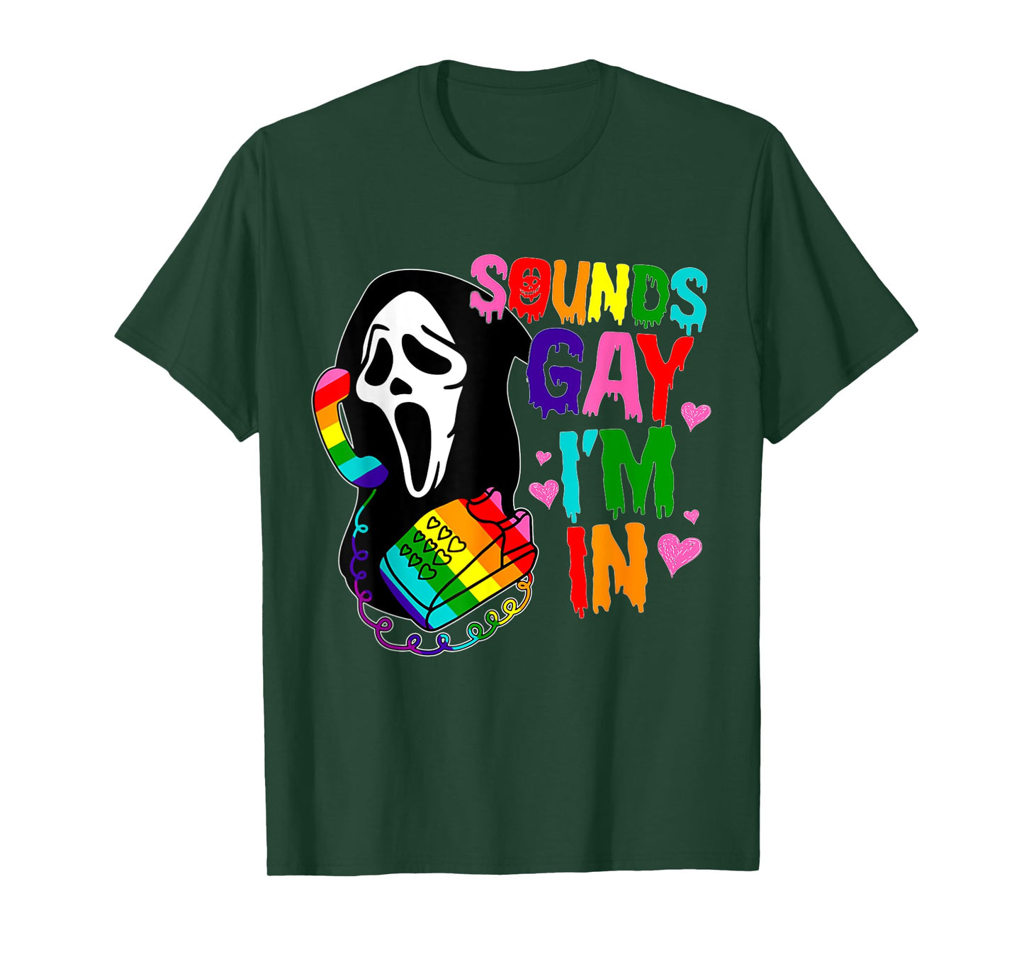 Ghost Sounds Gay I'm In LGBT Pride Month T-Shirt