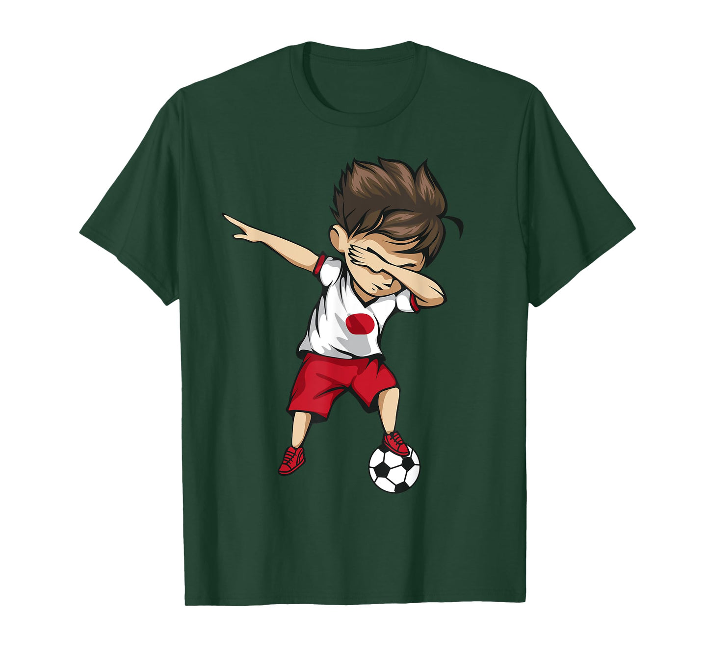Dabbing Soccer Boy Japan - Japanese Football Soccer T-Shirt