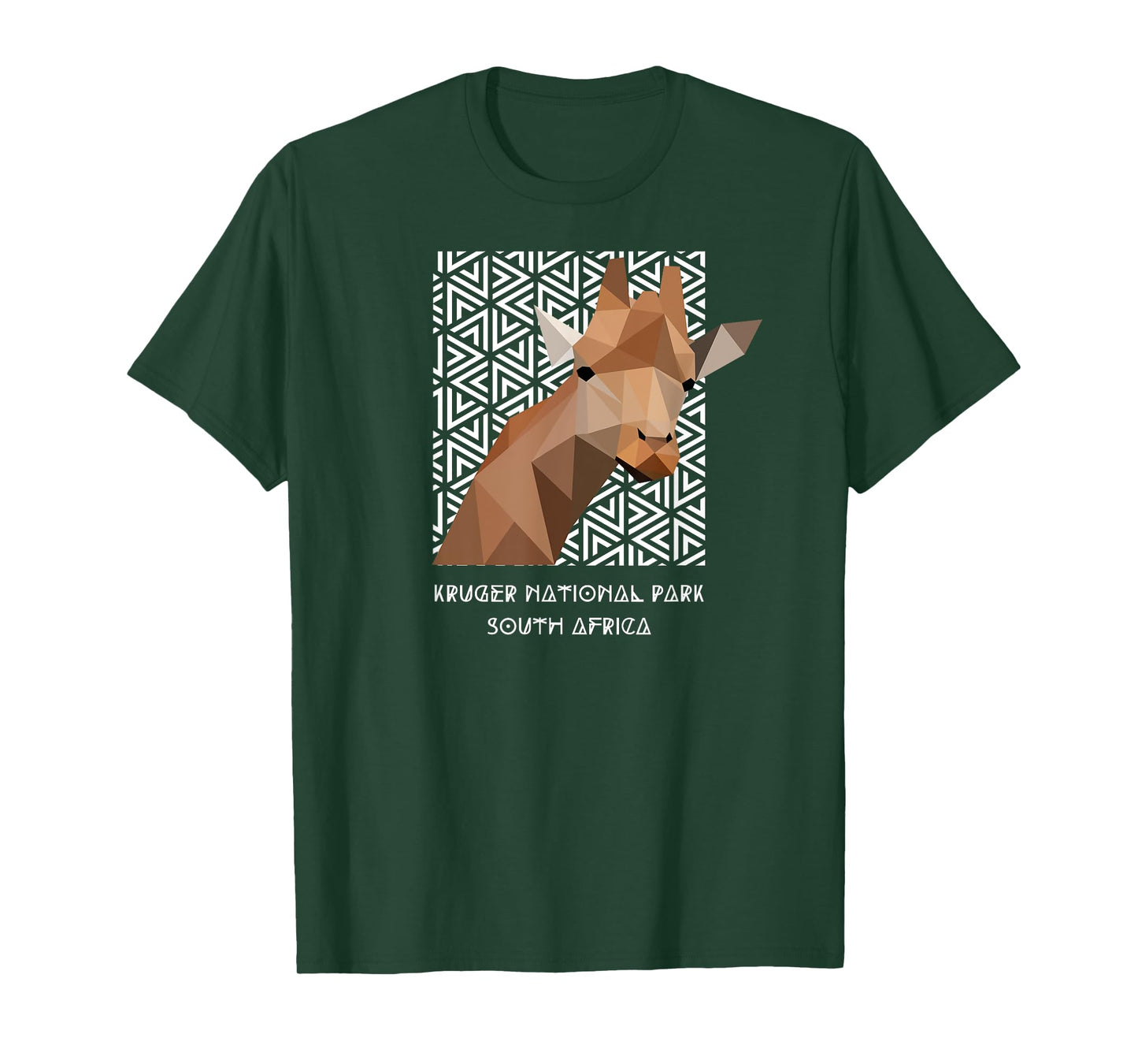 Kruger National Park South Africa Safari Geometric Giraffe T-Shirt