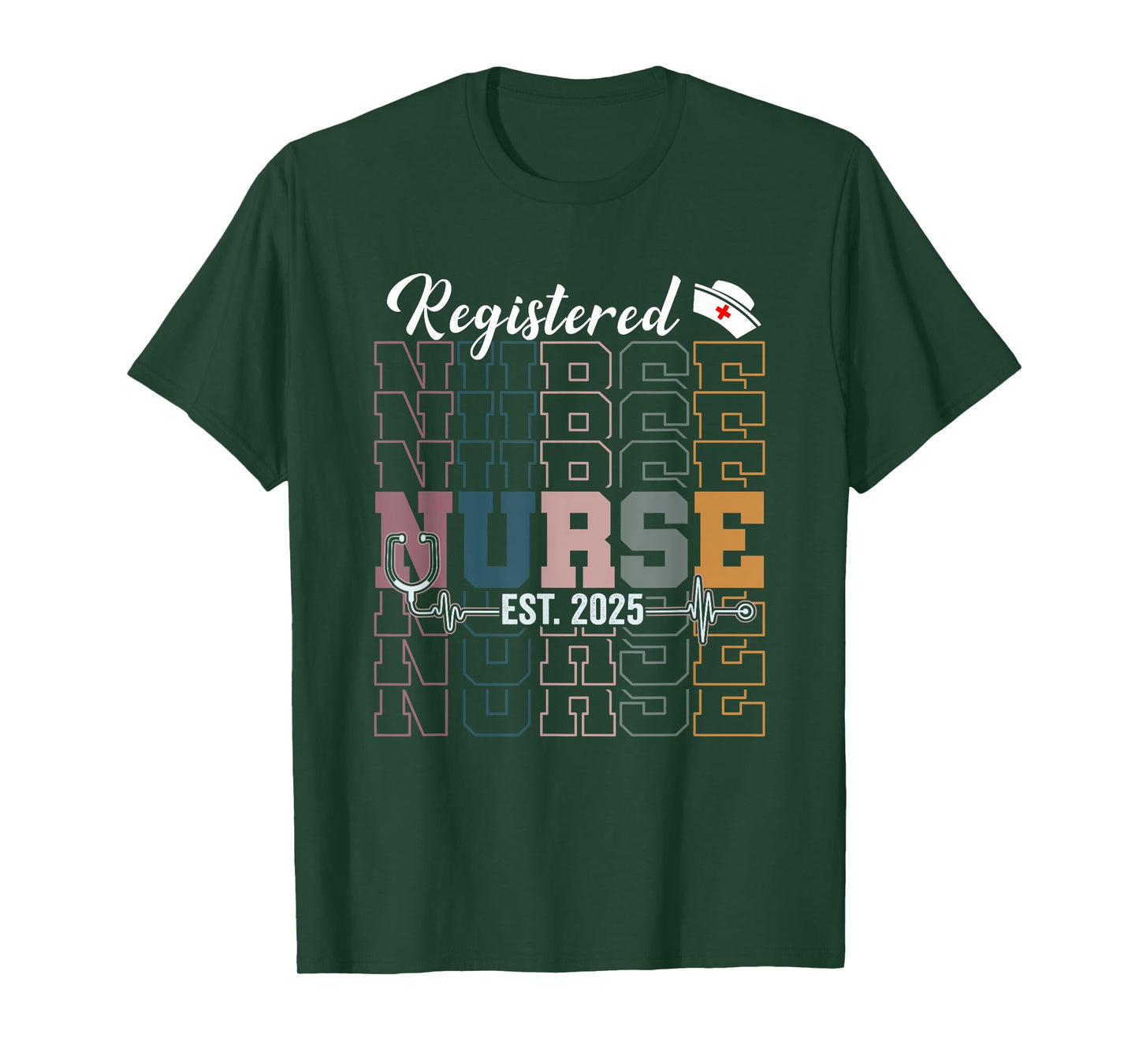 Registered Nurse Est 2025 RN Nursing School Graduation T-Shirt