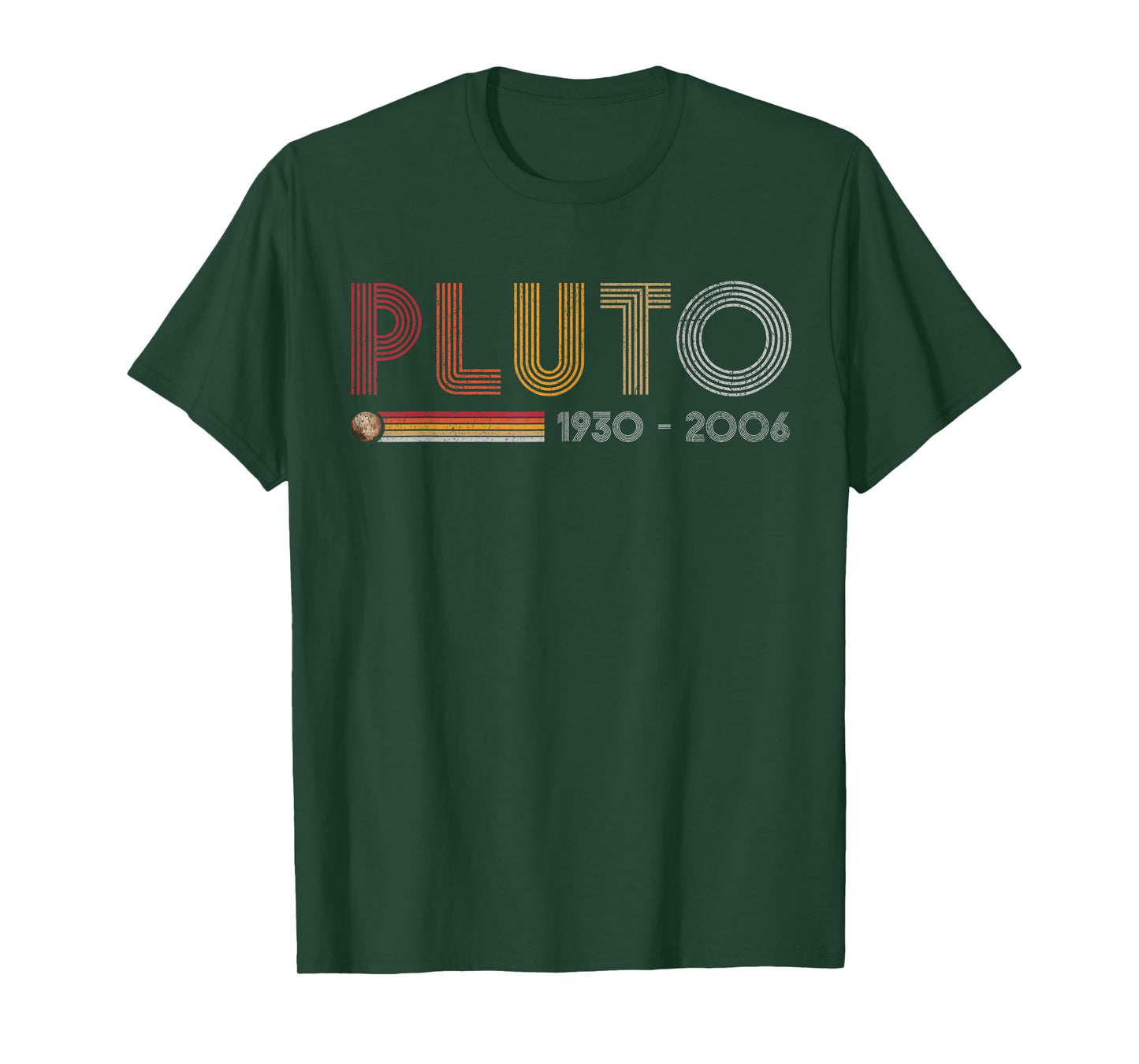 Pluto Never Forget Science and Astronomy Retro Style Nerd T-Shirt