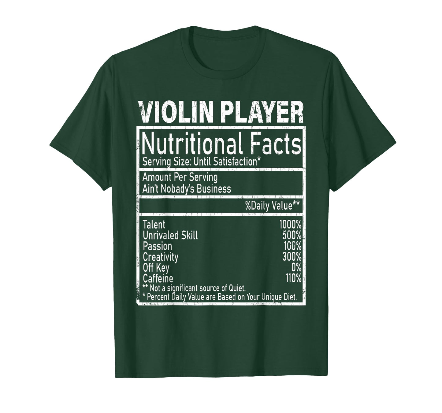 Violin Player Facts Funny Violinist Music Player Graphic T-Shirt