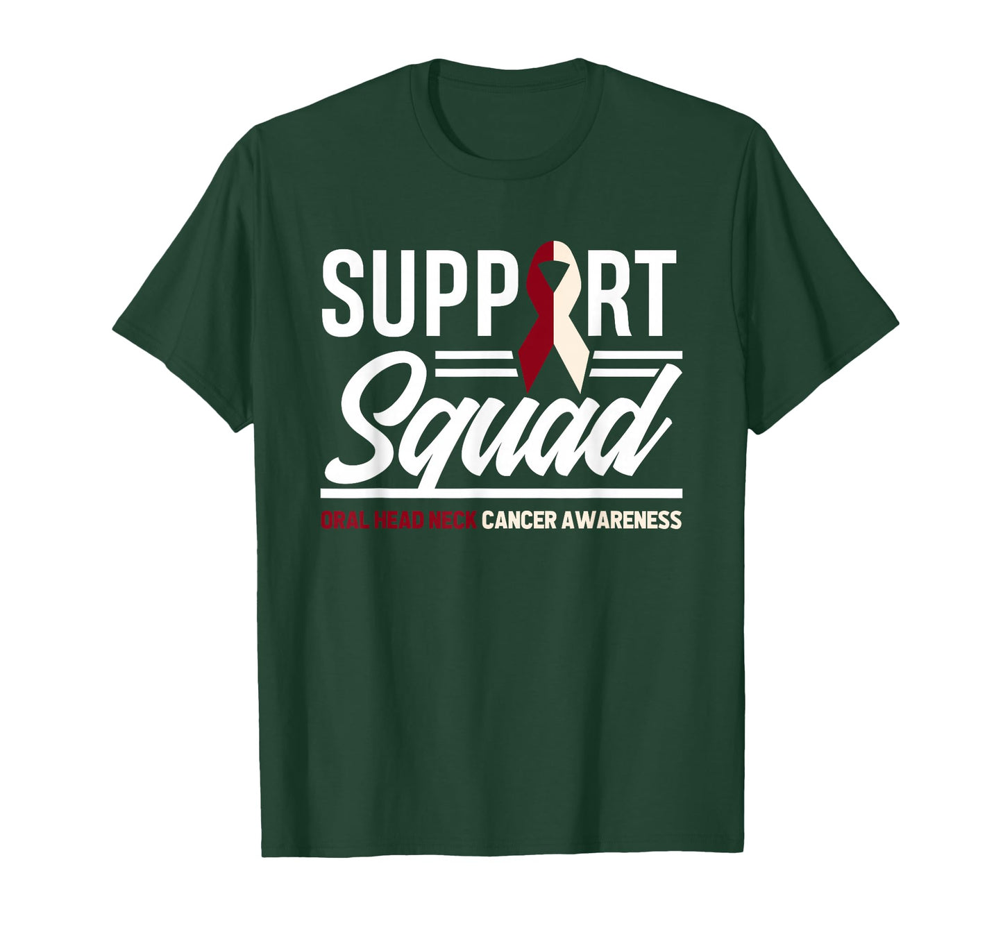 Support Squad Throat Oral Head & Neck Cancer Awareness T-Shirt