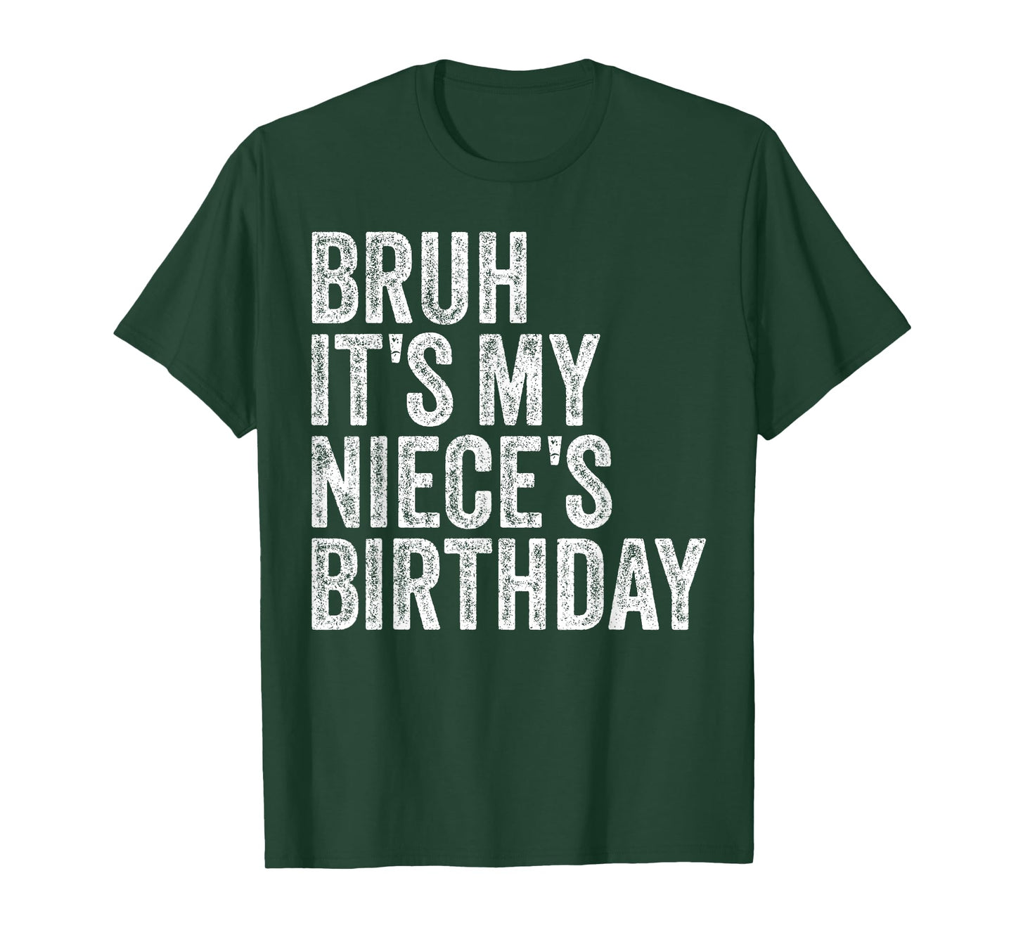 Bruh It's My Niece's Birthday Girl Princess Happy OMG Funny T-Shirt