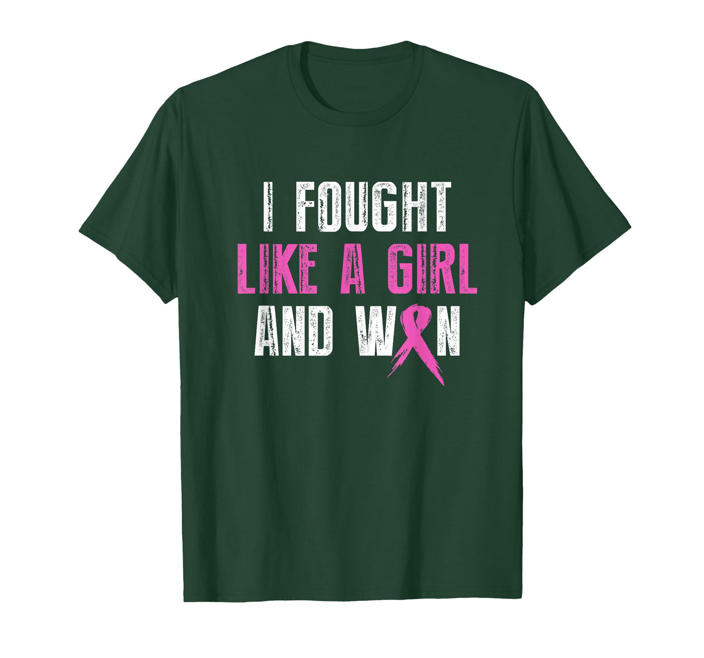 Breast Cancer Awareness I Fought Like A Girl And Won Women T-Shirt