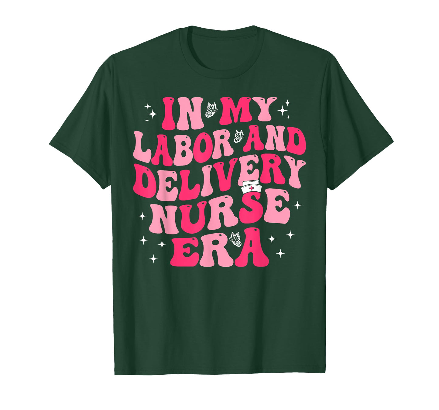 Groovy In My Labor And Delivery Nurse Era L&D Nurse T-Shirt