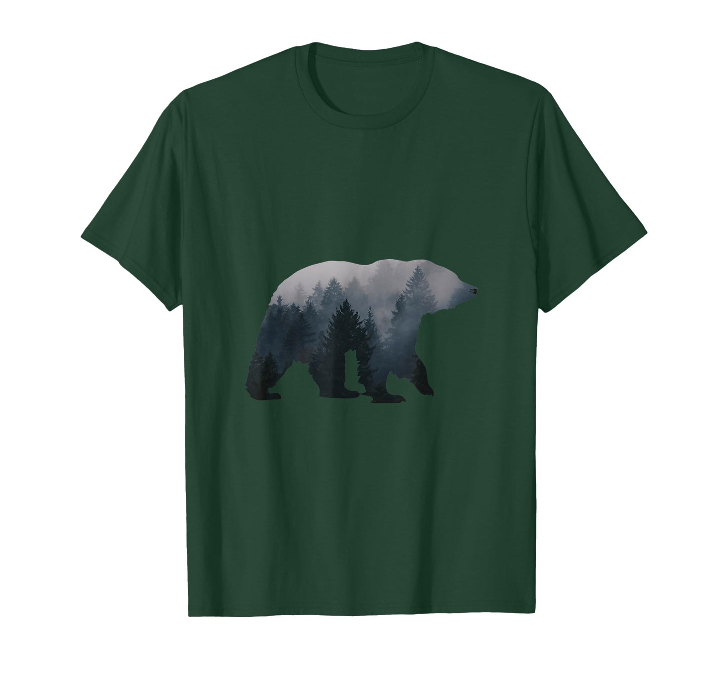 Bear illustration made of trees bears T-Shirt
