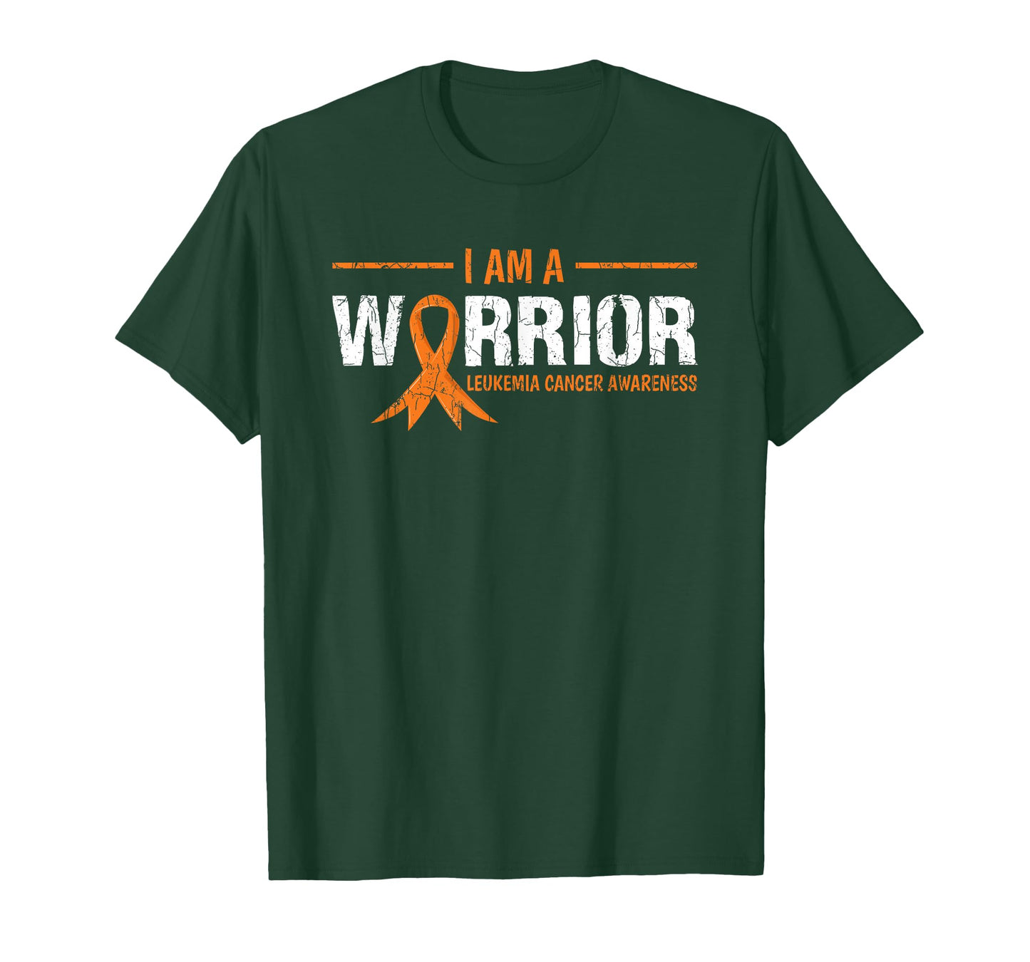 I Am A Warrior Leukemia Awareness Happy Ribbon Graphic T-Shirt