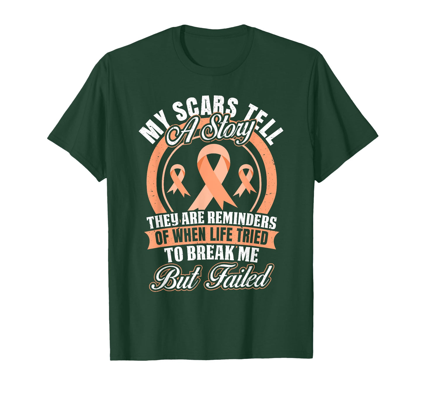 My Scars Tell a Story Endometrial Cancer Awareness T-Shirt T-Shirt