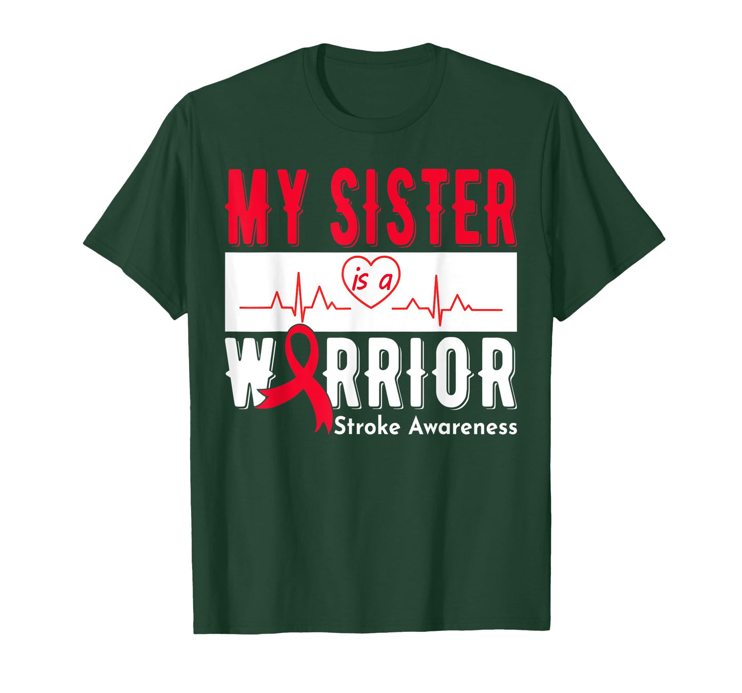 My Sister Is A Warrior Stroke Awareness Stroke Survivor T-Shirt