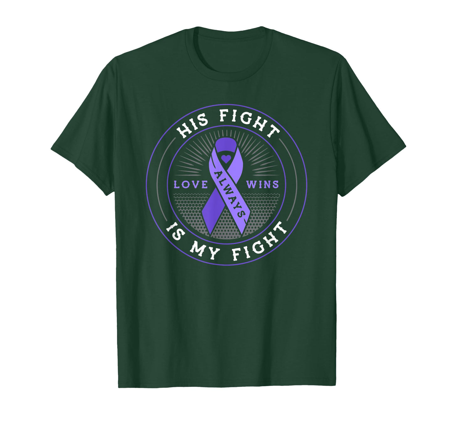 His fight is my fight testicular cancer awareness T-Shirt