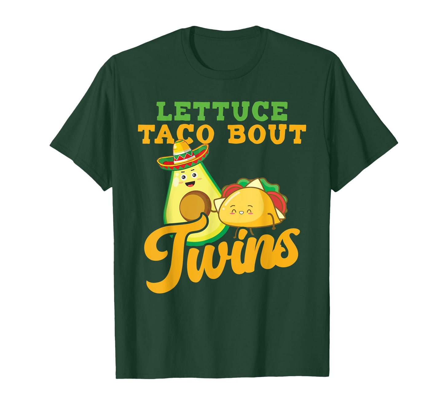 Baby Announcement - Lettuce Taco Bout A Twins T-Shirt