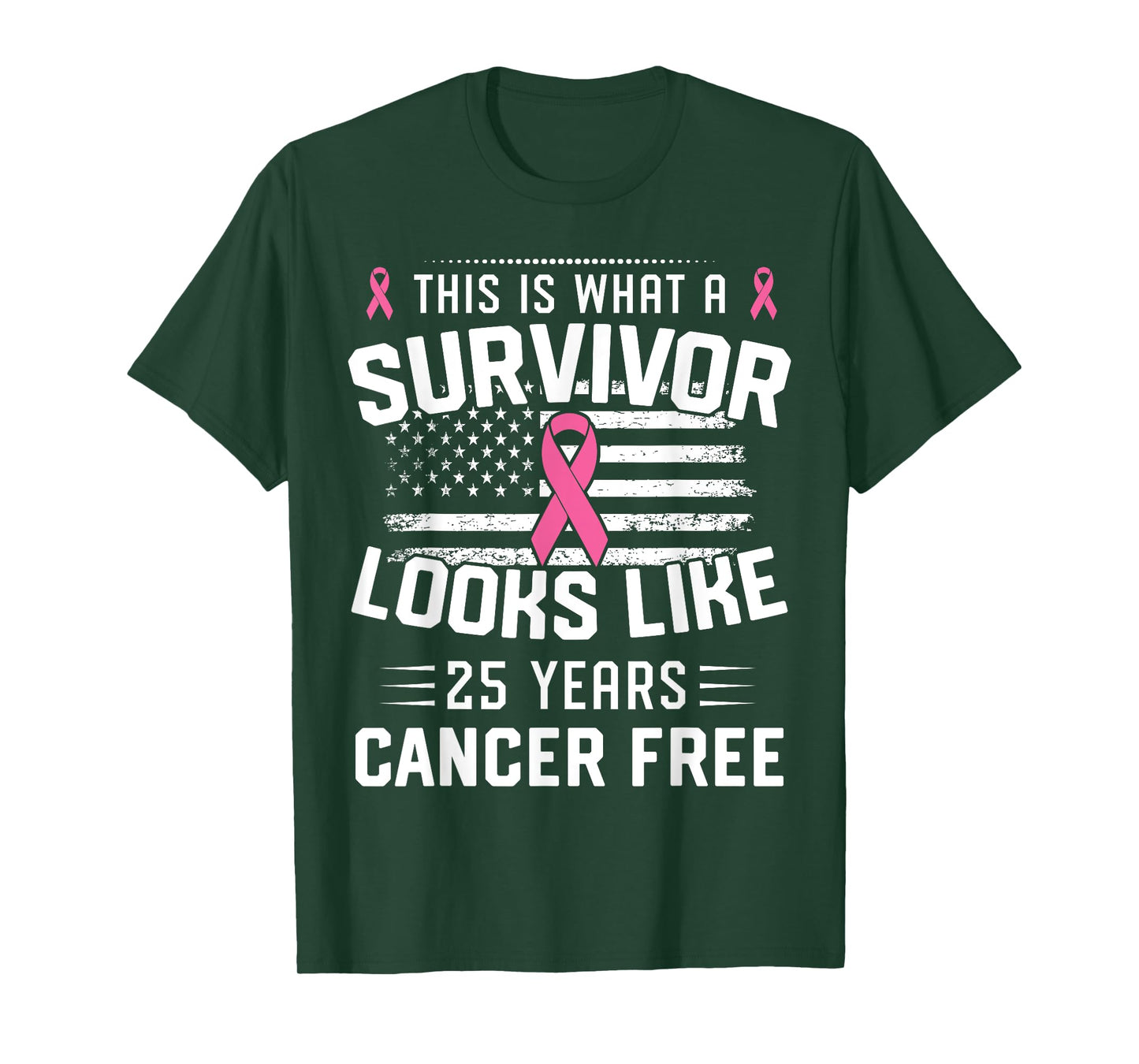 Breast Cancer 25 Years Survivor Of Being Breast Cancer Free T-Shirt