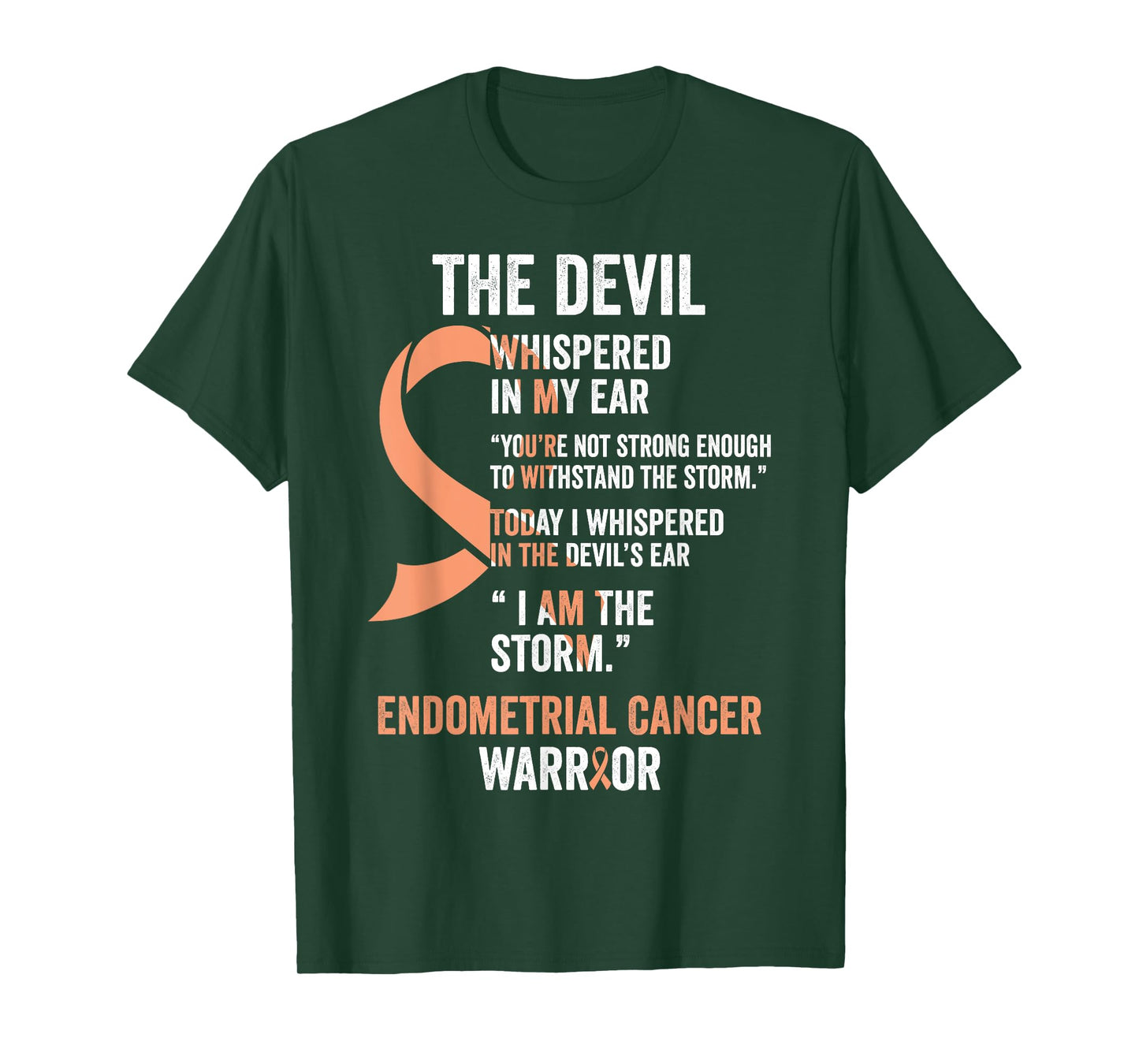 The Devil- Endometrial Cancer Awareness Ribbon T-Shirt