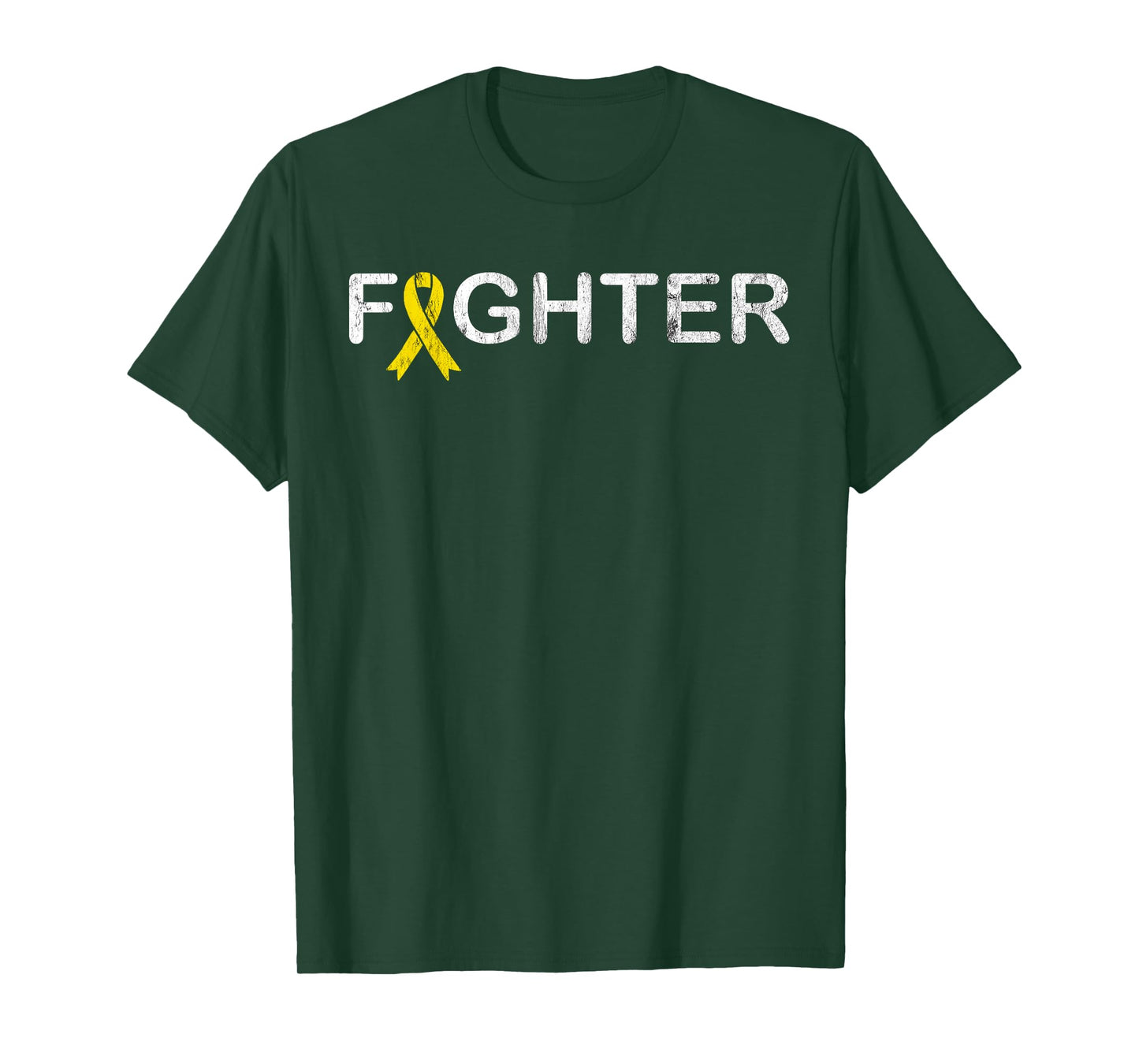 Bone Cancer Fighter T-Shirt - Sarcoma Yellow Ribbon Shirt T-Shirt