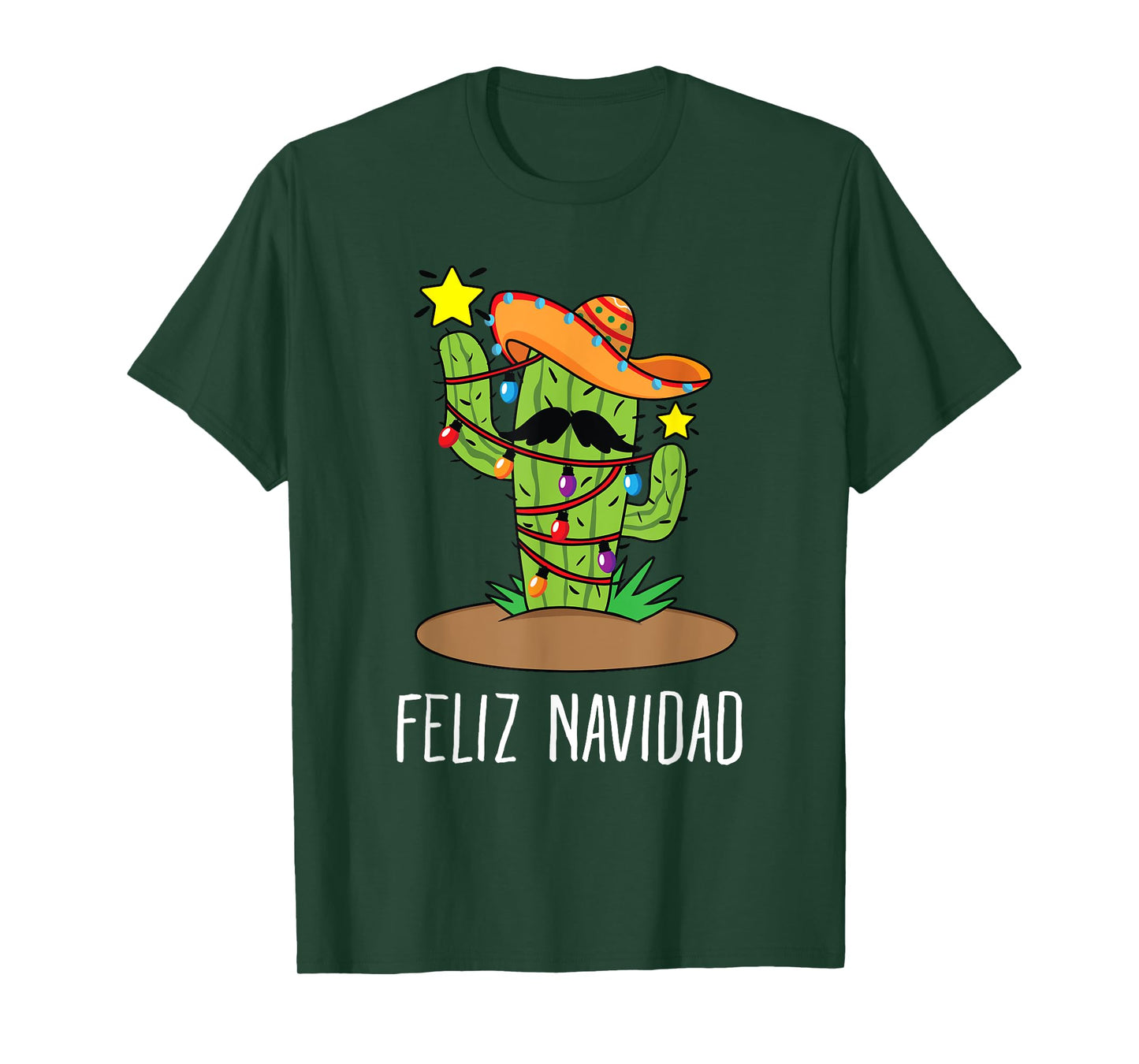 Feliz Navidad Cactus - Mexican Tree Christmas In July T-Shirt
