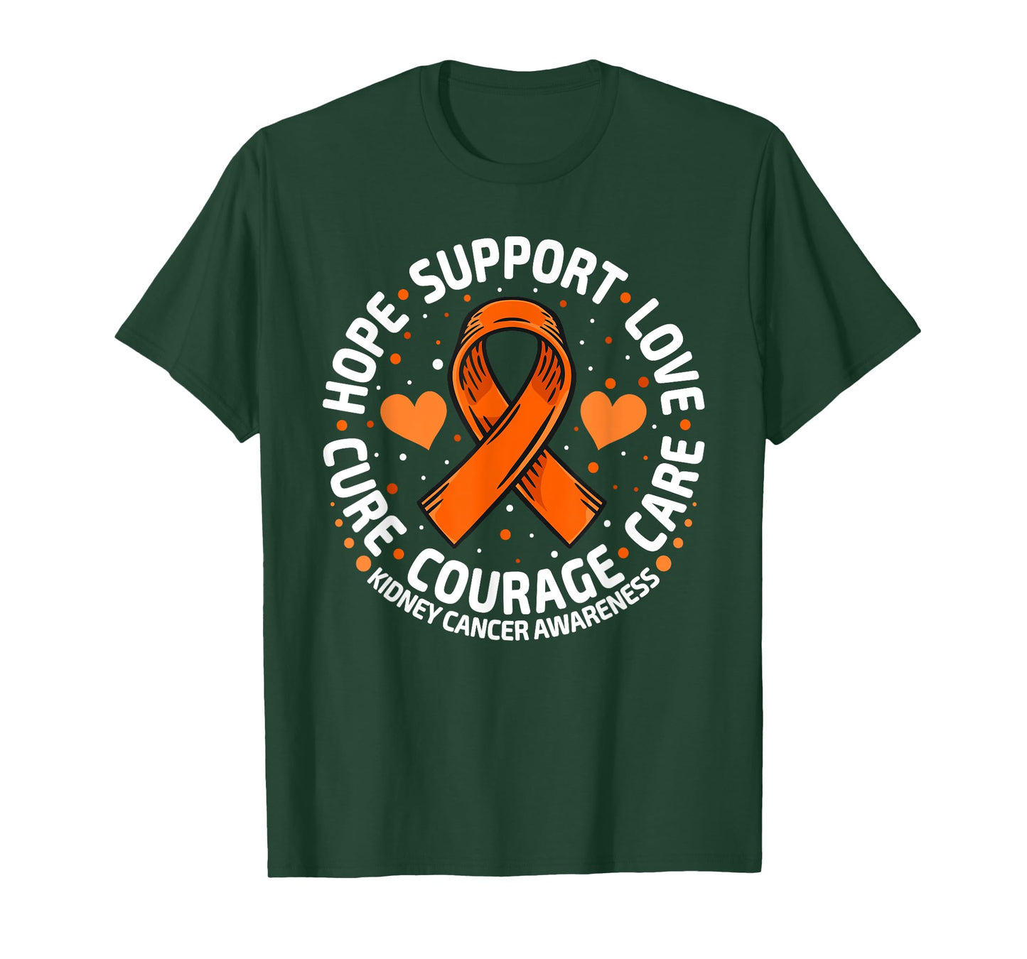 Kidney Cancer Support Family Kidney Cancer Awareness T-Shirt