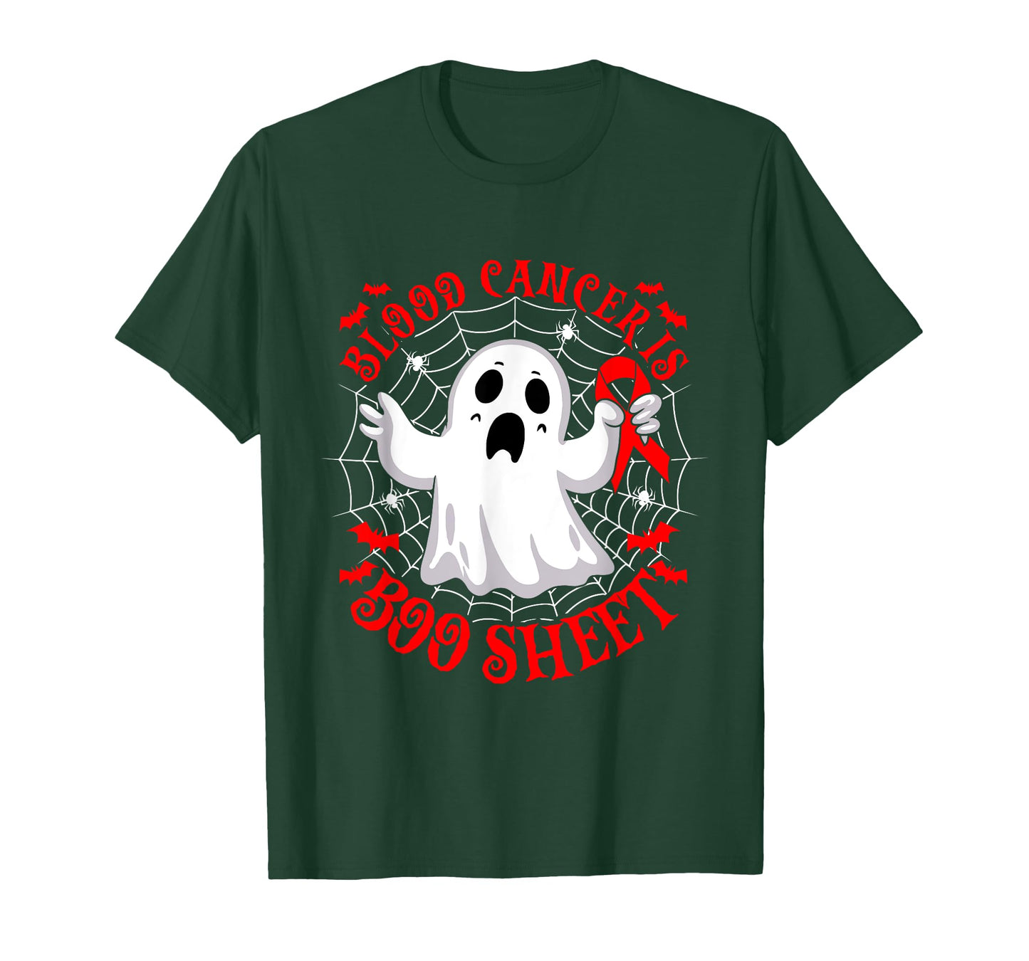 Blood Cancer is Boo Sheet Halloween Costume T-Shirt