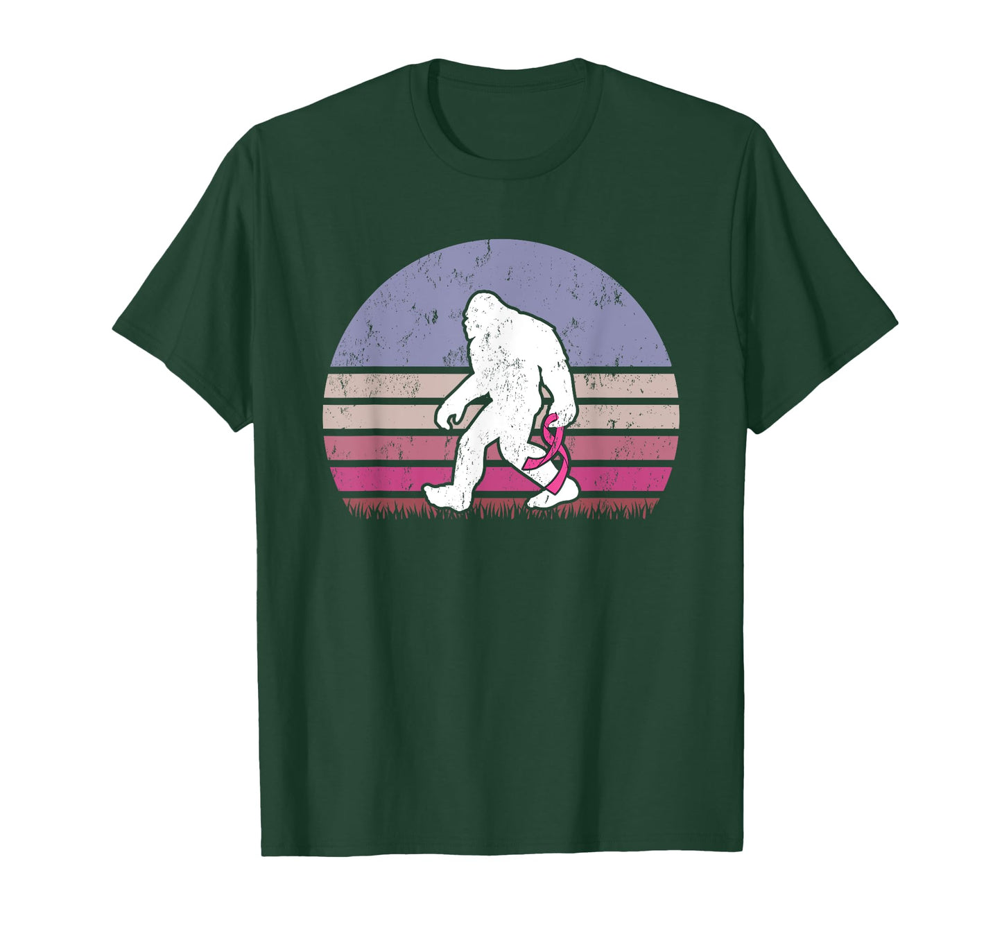 Vintage Bigfoot Breast Cancer Awareness T-Shirt