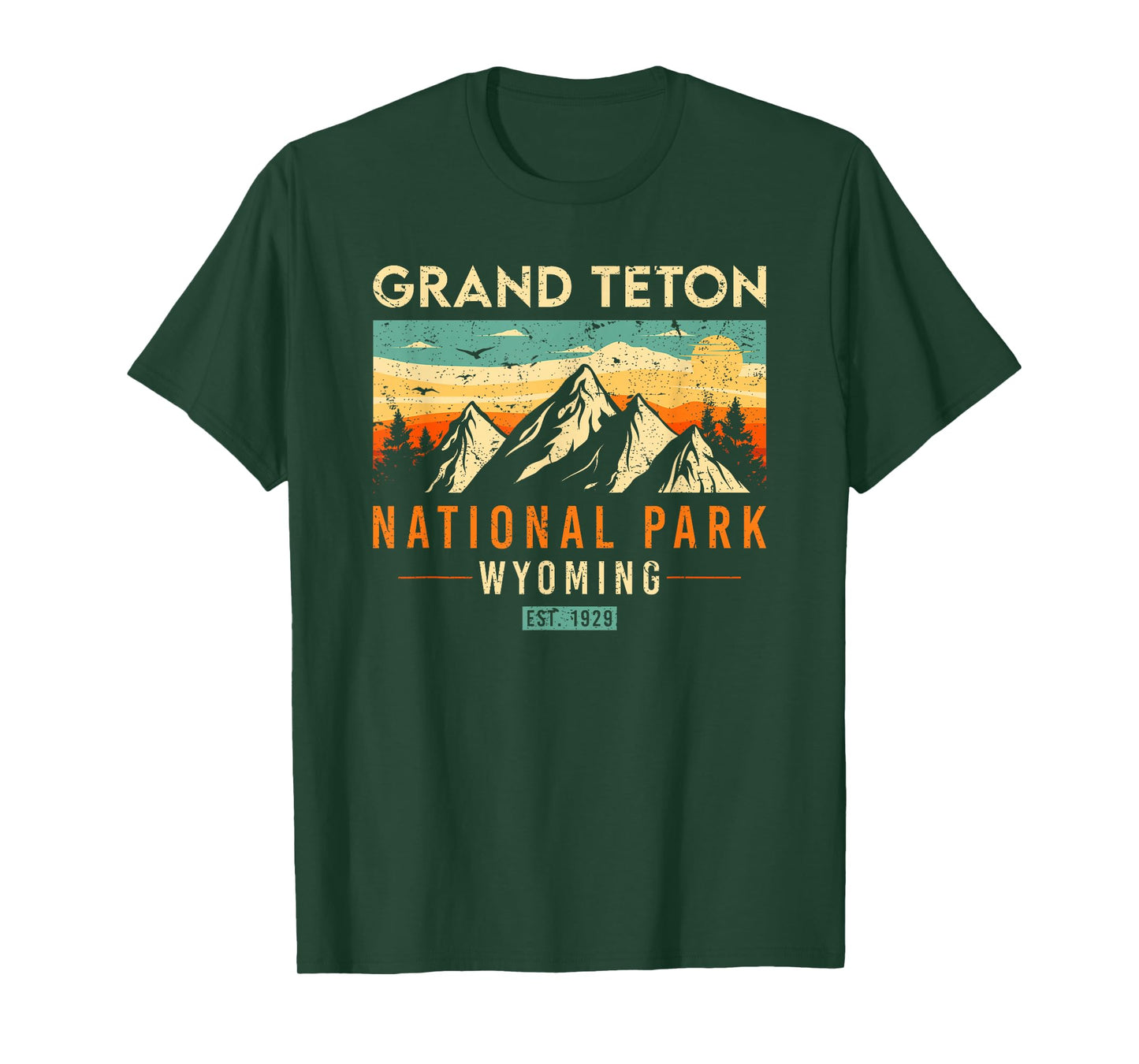 Grand Teton Est 1929 Wyoming Vintage Retro National Park T-Shirt
