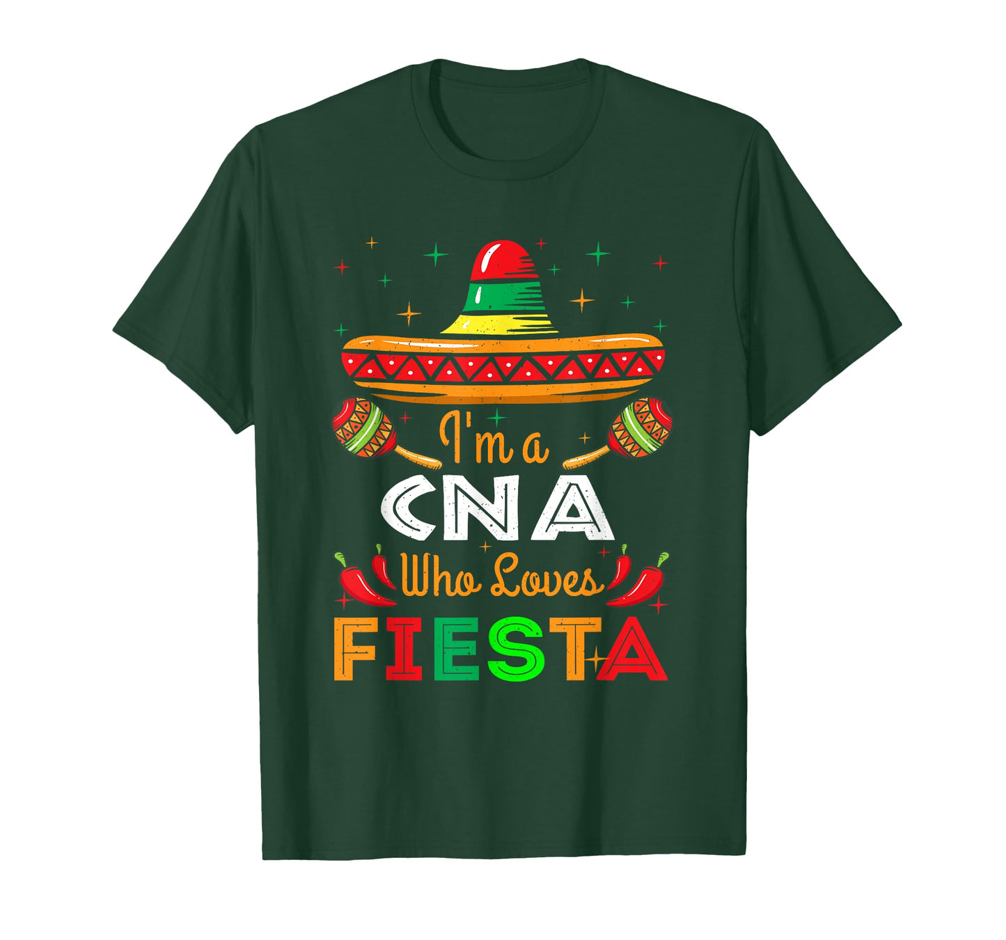 CNA Nurse Loves Fiesta Mexico Happy Cinco De Mayo T-Shirt