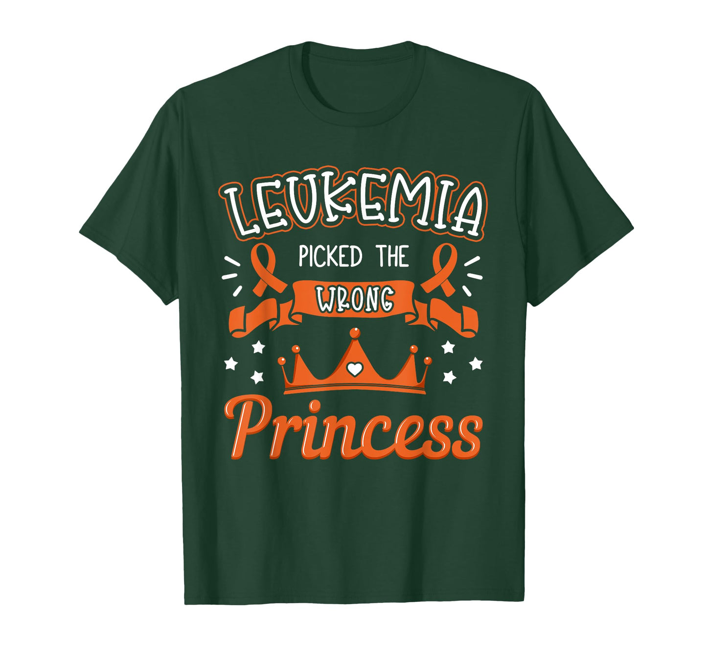 Leukemia Picked The Wrong Princess Cancer Awareness Women T-Shirt