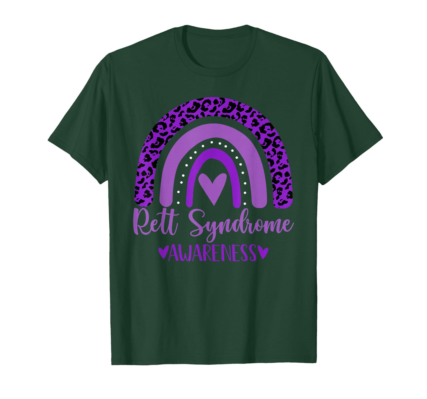 we wear Purple rainbow awsewome for Rett Syndrome Awareness T-Shirt