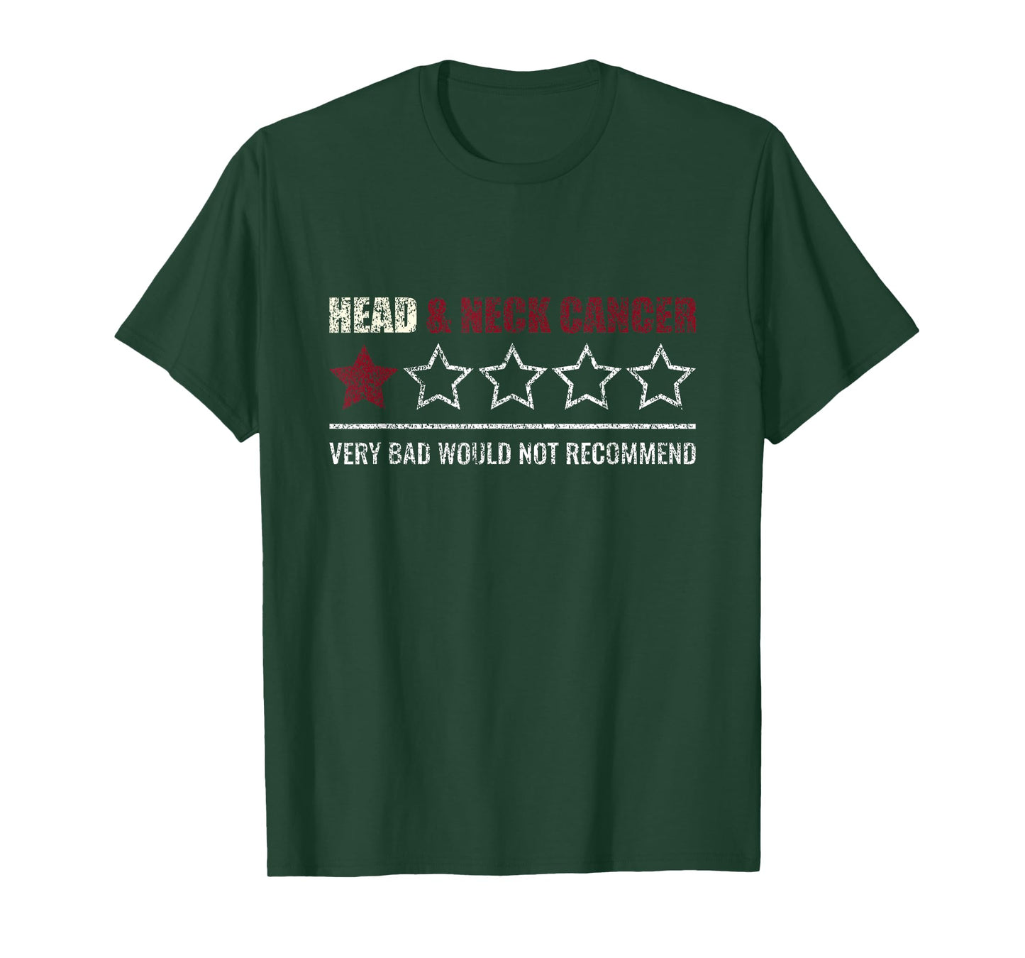 Funny Head & Neck Cancer Would Not Recommend Survivor T-Shirt