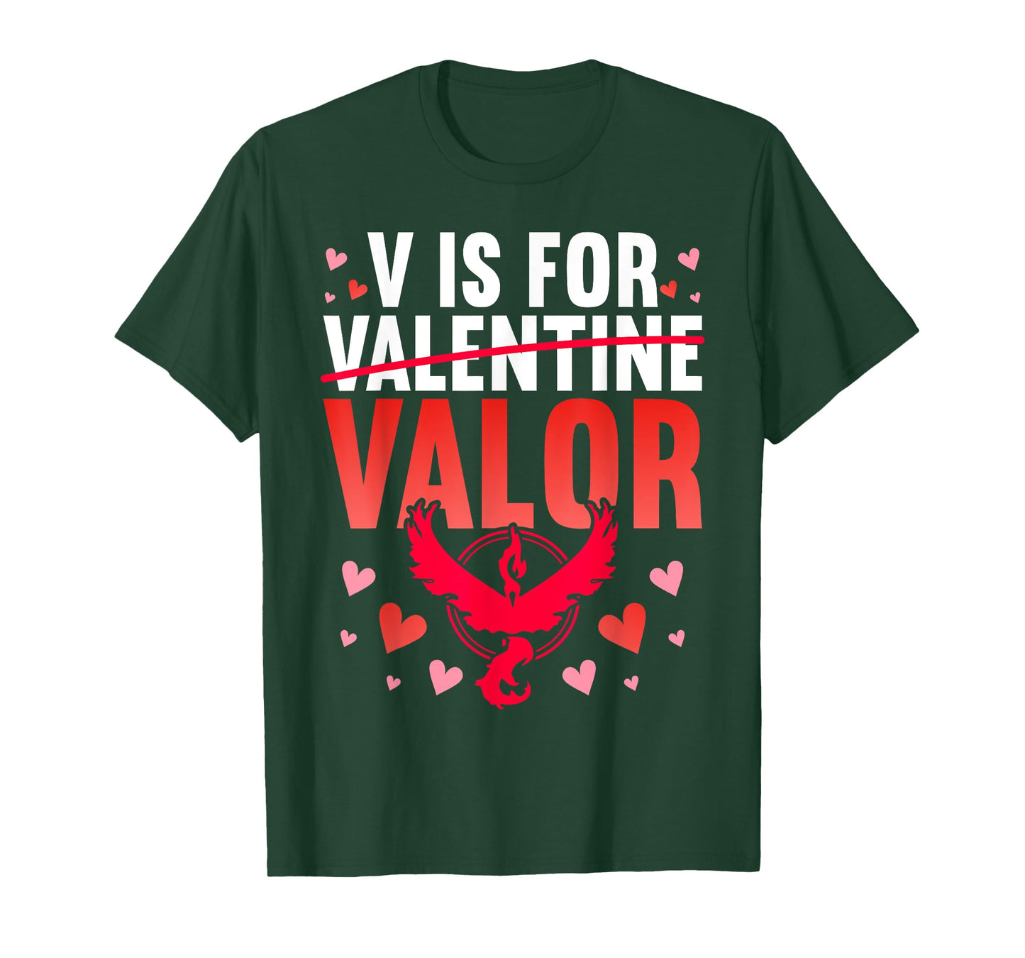 V Is For Valor Shirt Valentines Day Shirt For Boys Girl T-Shirt