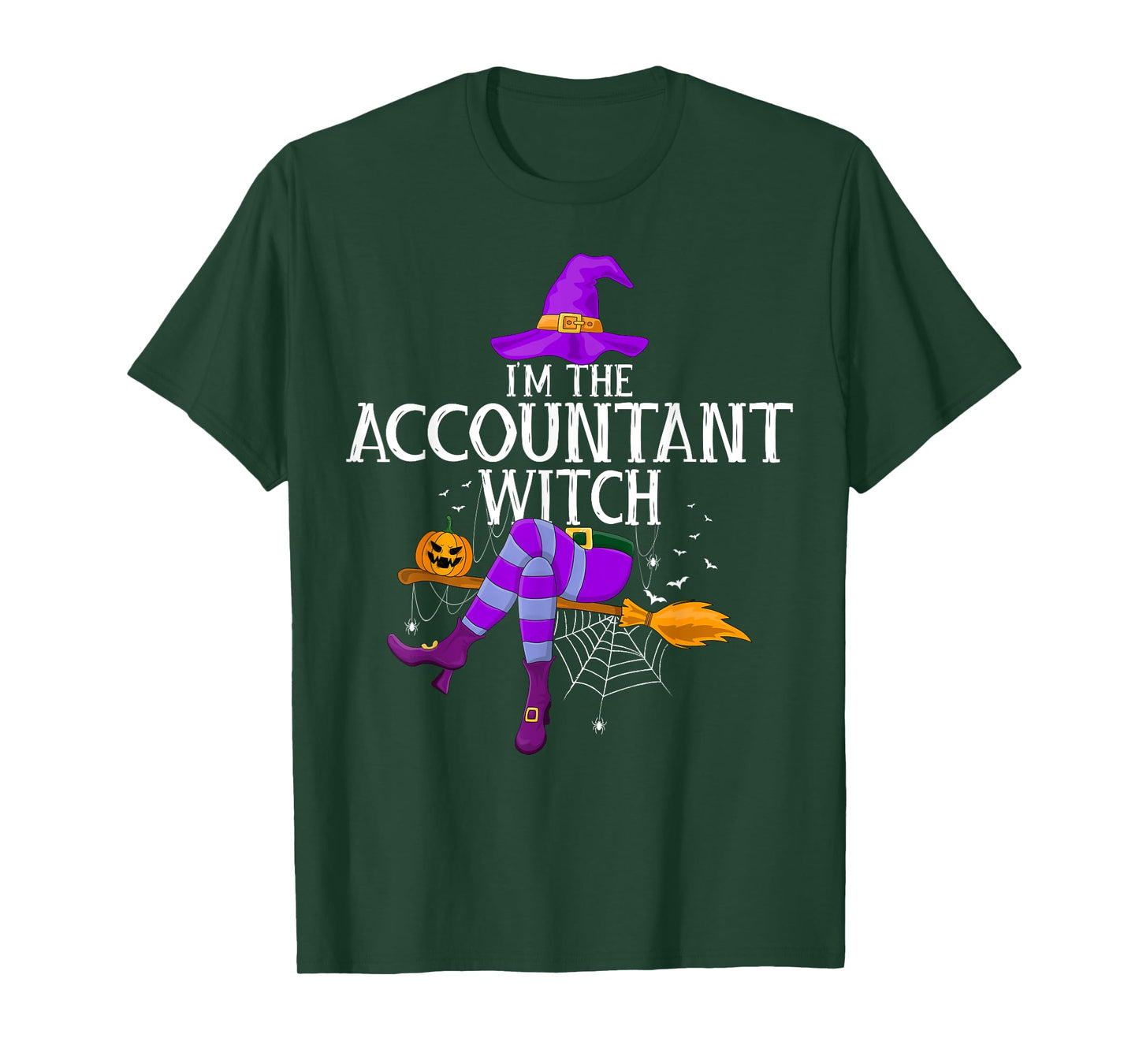 Accountant Witch Matching Family Costume Witch Halloween T-Shirt