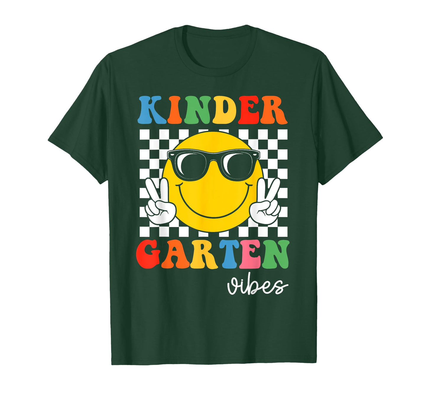 Kindergarten Vibes Retro Smile Teacher Kids Team Kinder T-Shirt