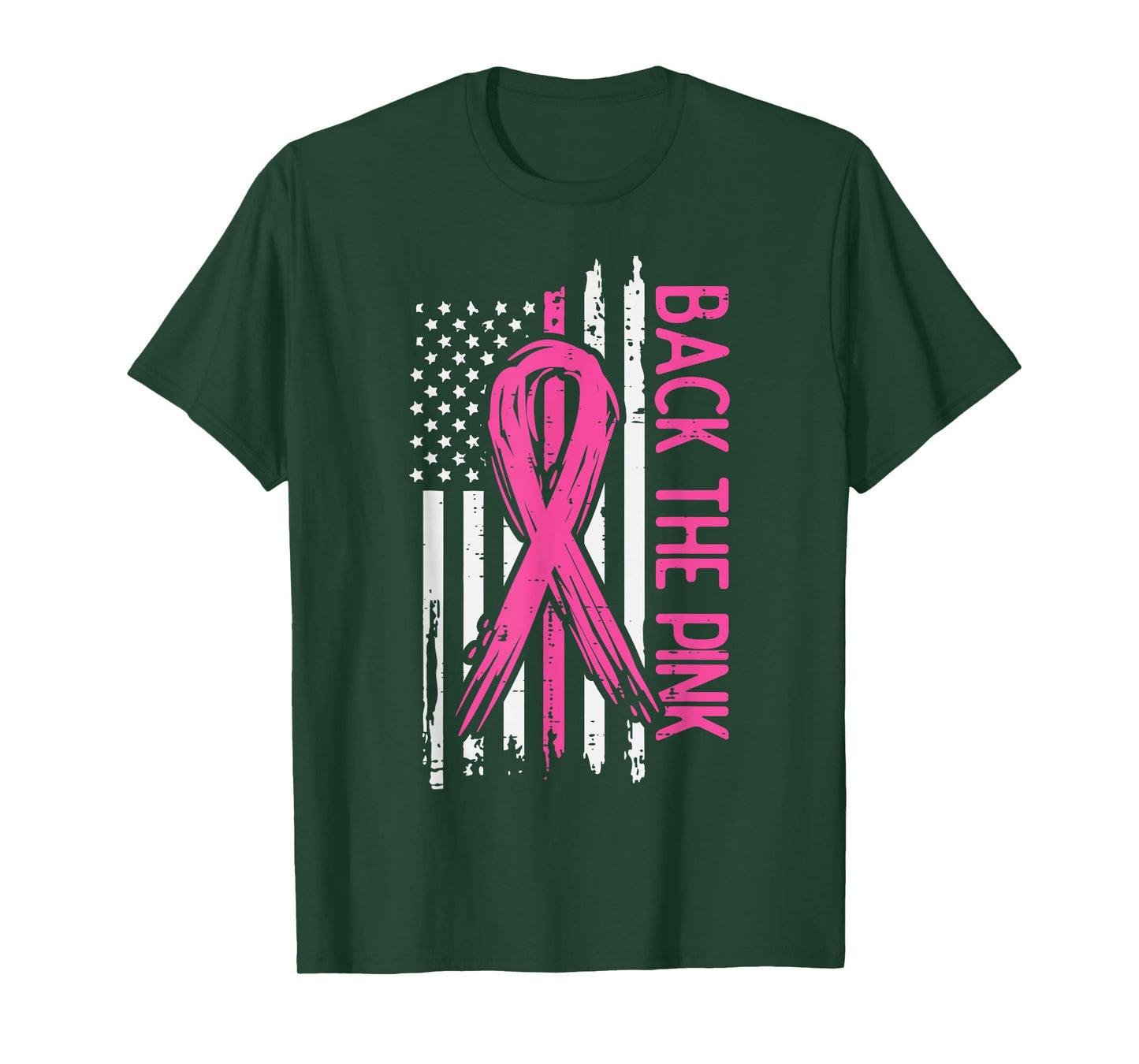 Breast Cancer Aware Back The Pink Pink Ribbon Women Kids Men T-Shirt