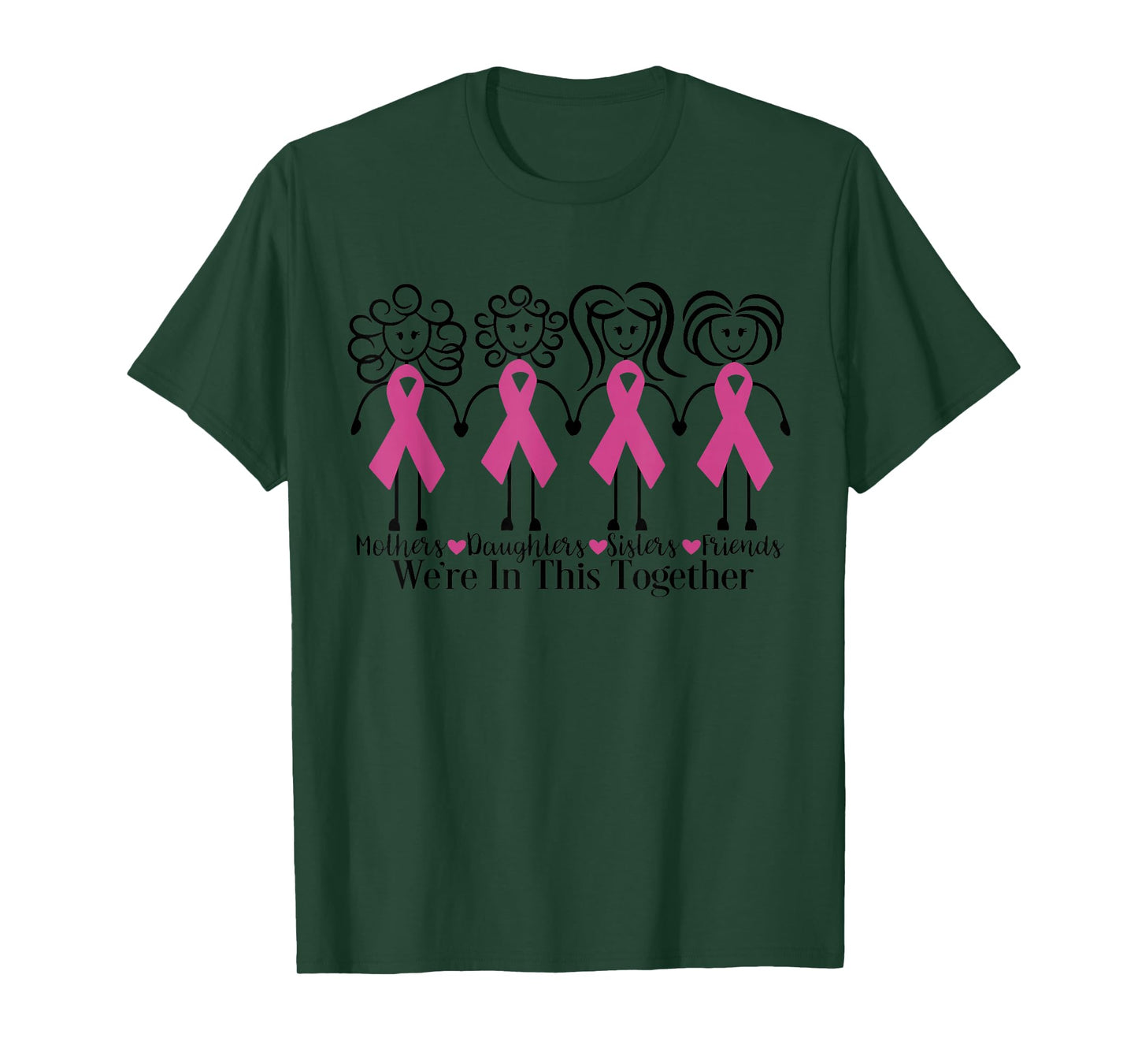 We Are In Together Family Friends Breast Cancer Awareness T-Shirt