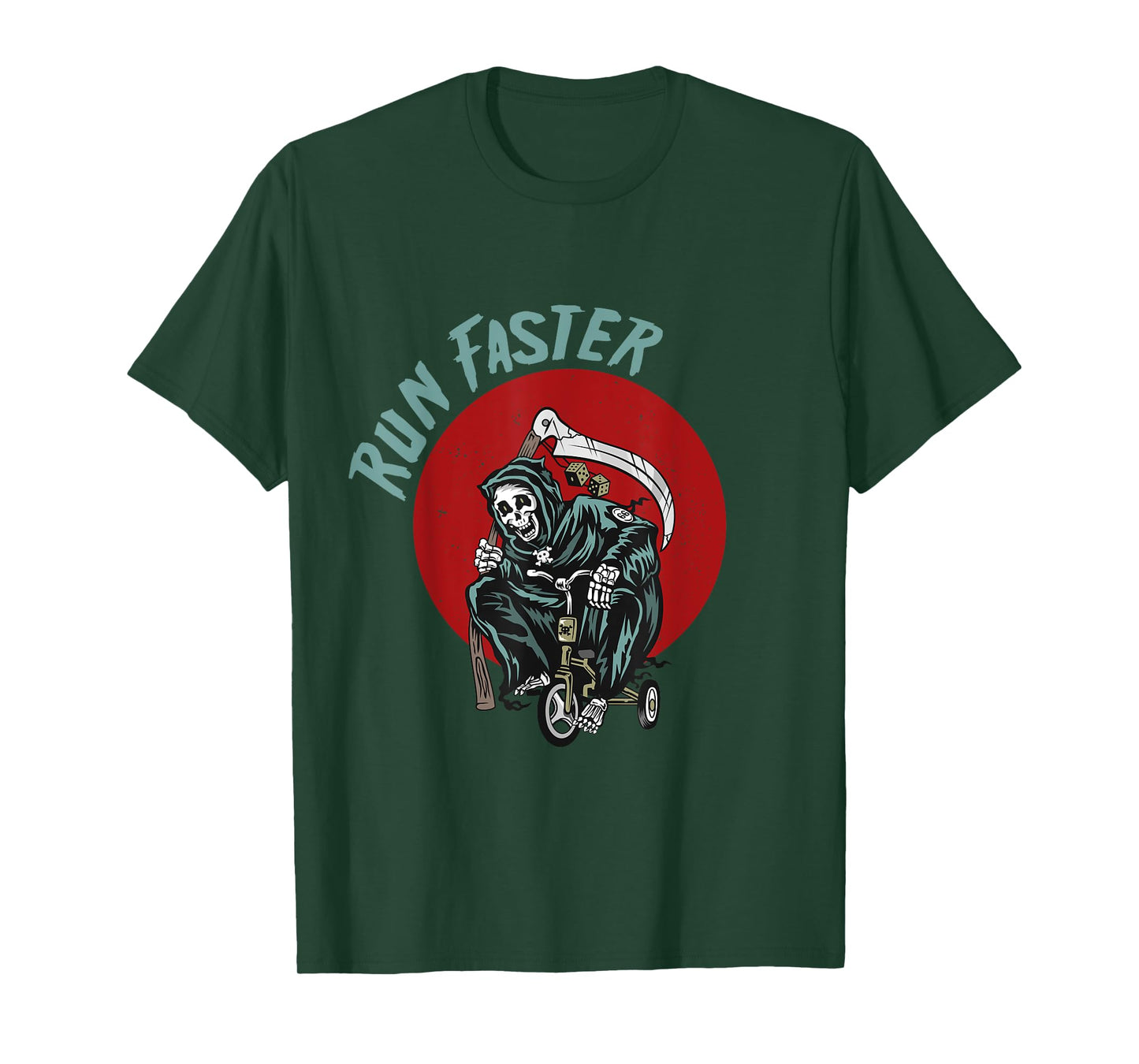 Run faster Grim Reaper Last Responder Funny Dark Humor gift T-Shirt