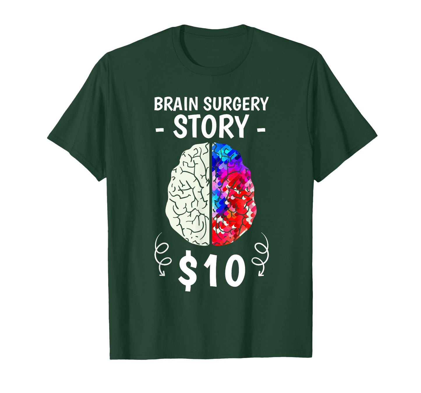 Brain Surgery Story Disease Craniotomy Survivors Supporters T-Shirt