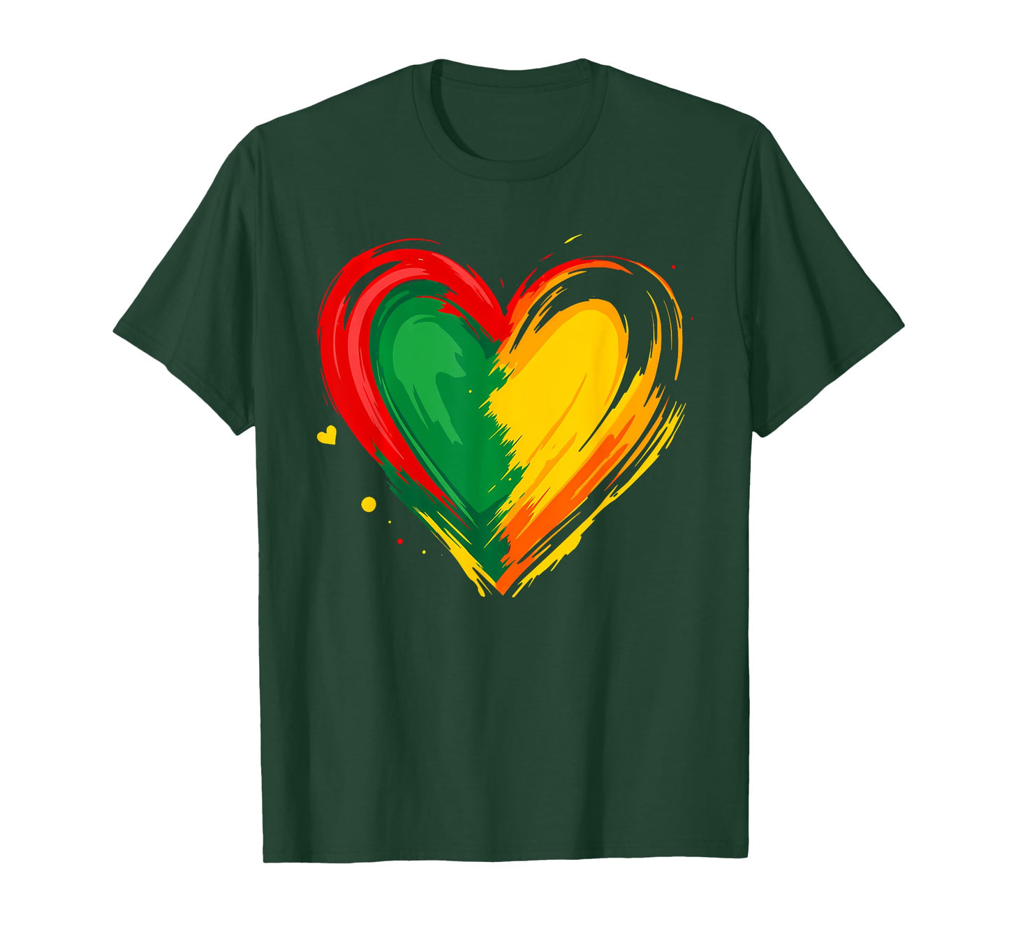 African Heart Black History Month African American T-Shirt