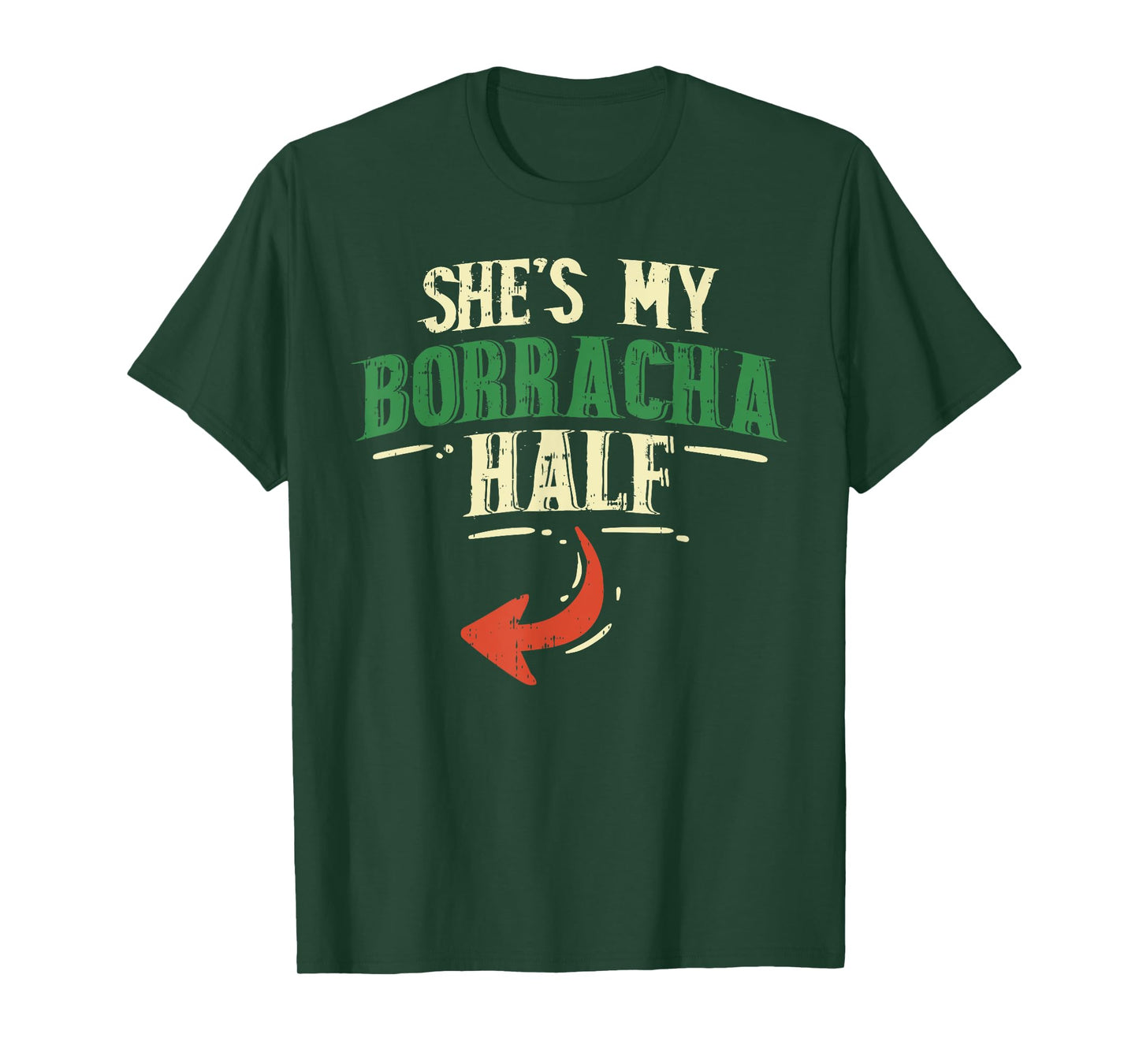 Shes My Borracha Half Cinco De Mayo Couple Matching Mexican T-Shirt