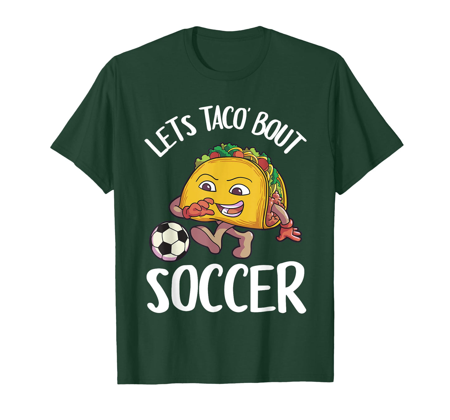 Funny Soccer Shirt Kids Men Taco Lover Gift T-Shirt