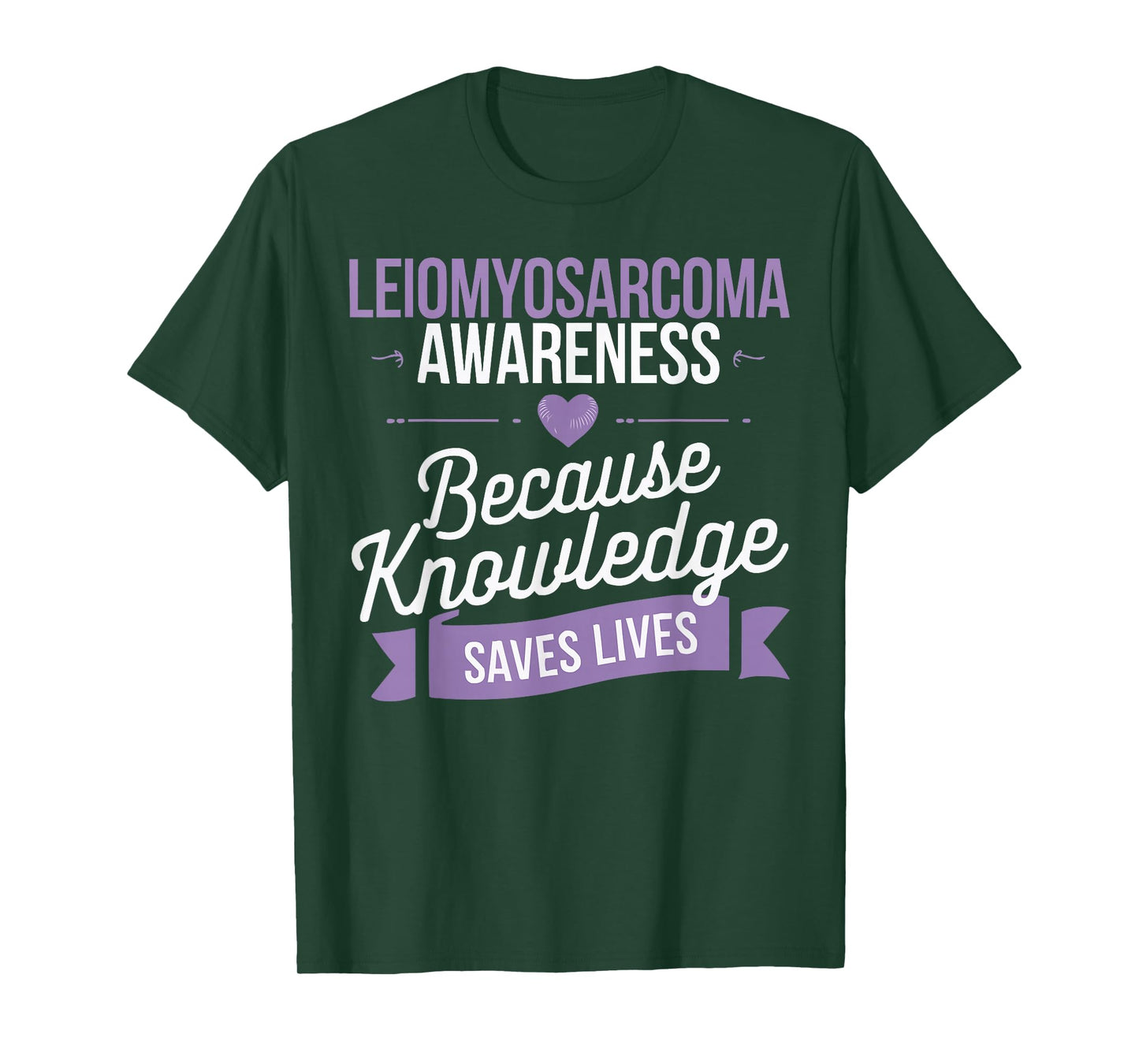 Leiomyosarcoma Cancer Awareness Ribbon Fight Cancer T-Shirt