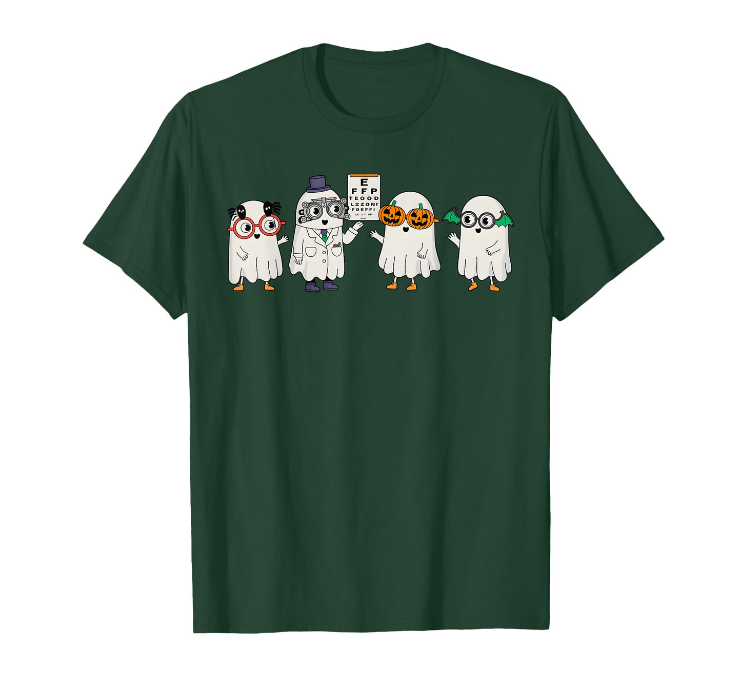 Optometrist Halloween, Ghost Boo Vision Center, Doctor Sight T-Shirt