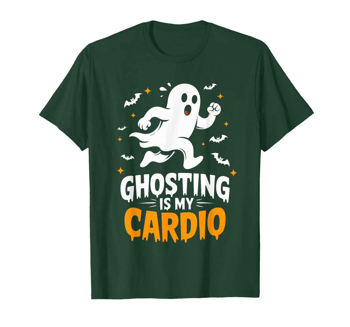Ghosting is My Cardio Humor Costume Funny Halloween Ghost T-Shirt