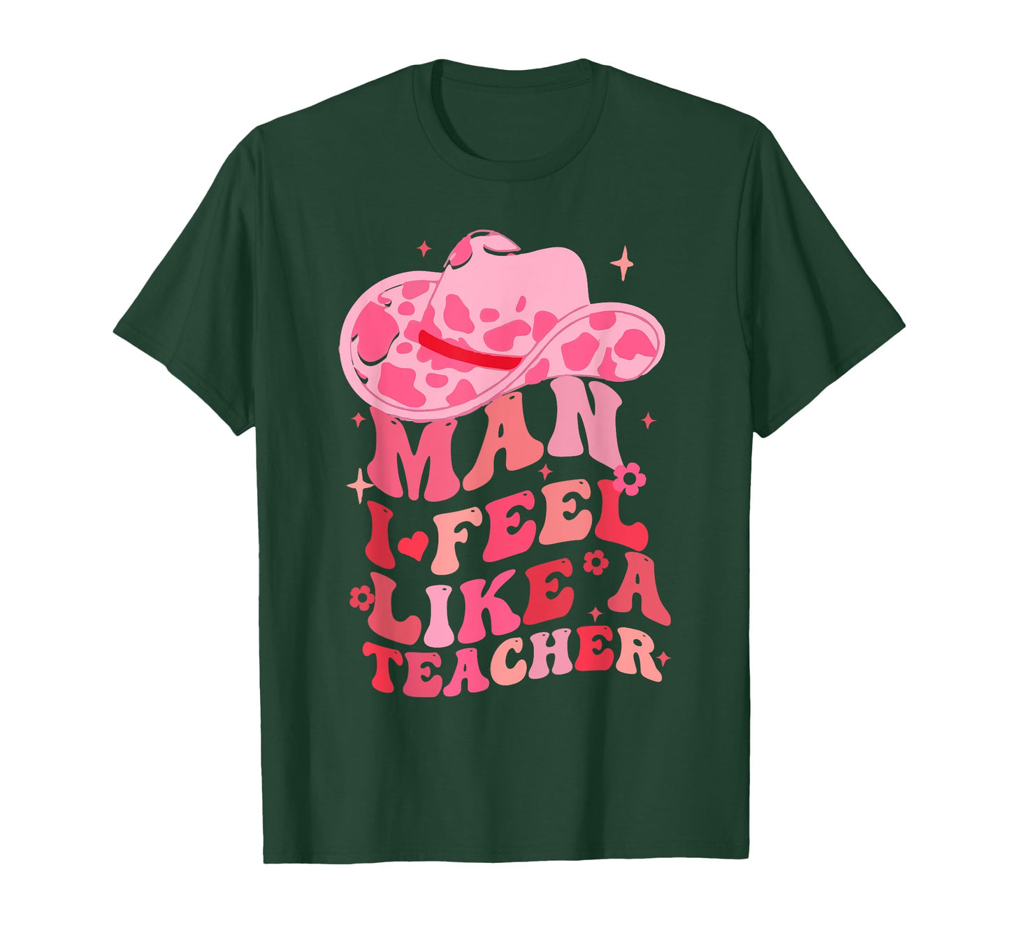 Man I Feel like a Teacher Western Teacher Men Women Retro T-Shirt