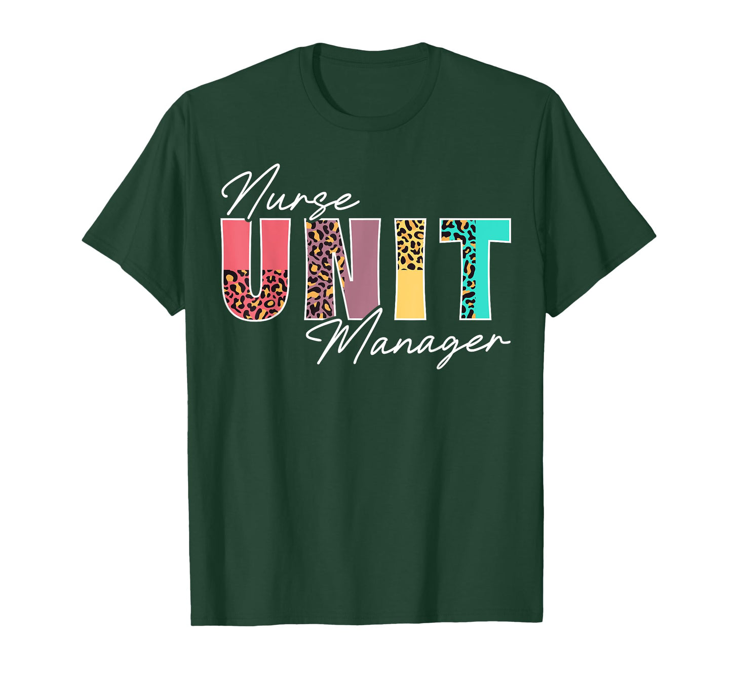 Cute Nurse Unit Manager Leopard T-Shirt