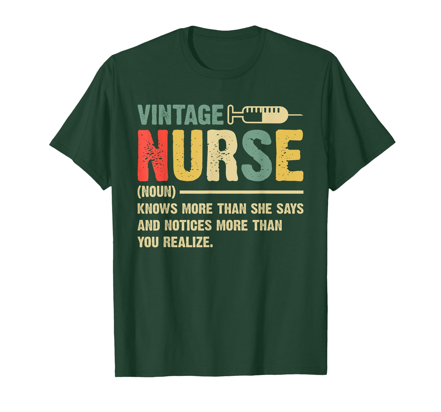 Vintage Nurse Definition Hospital Medical Registered Nursing T-Shirt