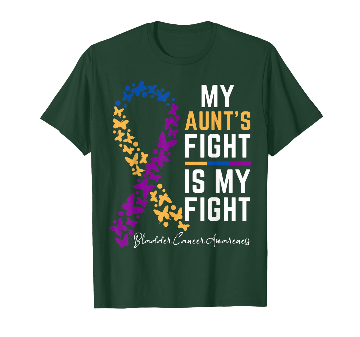My Aunt's Fight is My Fight Support Bladder cancer awareness T-Shirt